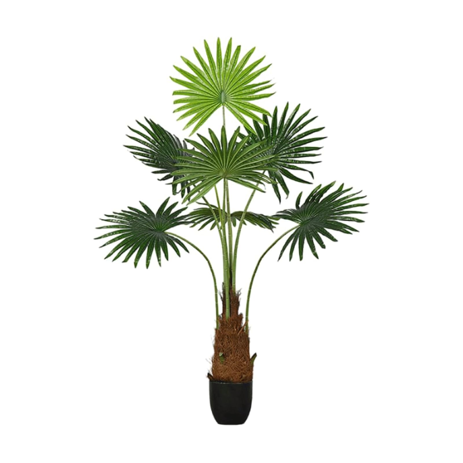 HCZKIUJY 140cm/4.5ft Artificial Tree Potted Palm Tree Artificial Plants Living Room Decoration Fake Tree Courtyard Garden Faux Plant