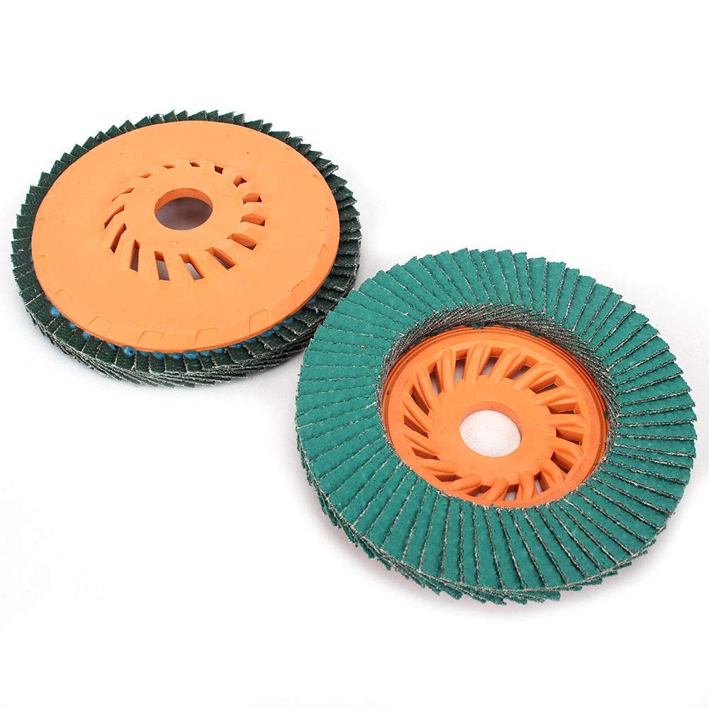 Tarcze szlifierskie, krążki lamelowe, 10,2 cm, ziarnistość 60, tarcza szlifierska z tlenku cyrkonu i tlenku glinu, trzpień 5/8, do metalu, opakowanie 2/5/10 sztuk