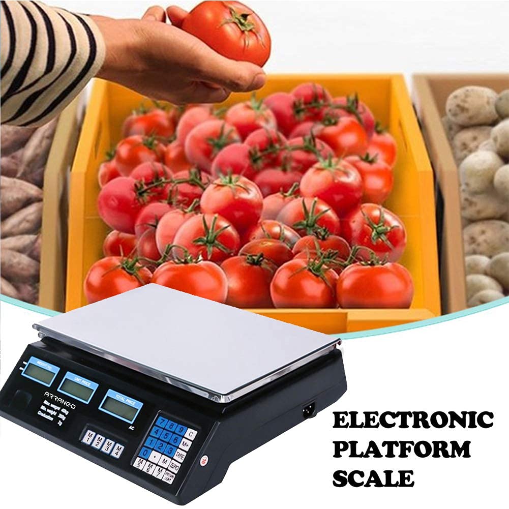 Bilancia Elettronica Digitale Professionale 5g-40kg Acciaio Inox