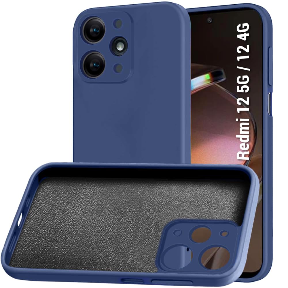 TheGiftKart Liquid Silicon Back Cover Case for Mi Redmi 12 5G/4G / Poco M6 Pro 5G | Stylish Camera Protection Module | Micro-Fibre | Shockproof Back Cover Case for Redmi 12 5G/4G/Poco M6 Pro 5G (Blue) (B0CDHFJ2H7) Amazon Price History, Amazon Price Tracker
