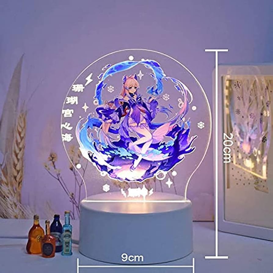 Amazon.co.jp: 原神 ナイトライトアクリルディスプレイ アニメ