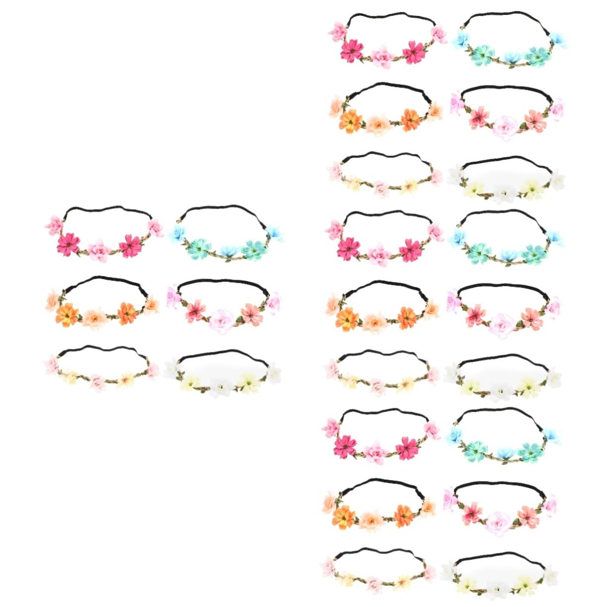 Stk Brautkranz Stirnband Blumenkrone für Mädchen Stirnband für Blumenmädchen hochzeitshaar schmuck wedding hair accessories haarschmuck Tiara Brautblumenkrone die Blumen reisen
