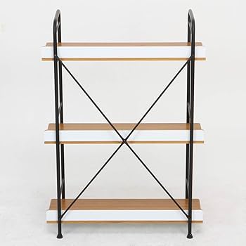 陳列棚 Amazon｜不二貿易 オープンラック ブラウン 3段 幅71cm 木製