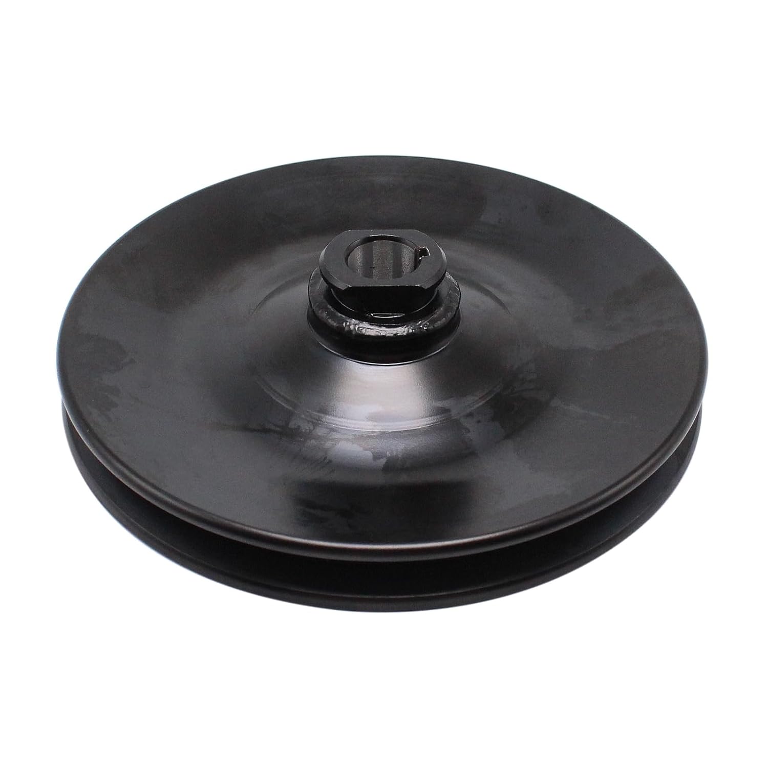 Black Powder Power Steering Pump and Bracket Kit and Pulley Compatible with Small Block Chevy SBC 265 283 305 327 350 383 400 LWP Engines Replace Keyway Style 5/8"