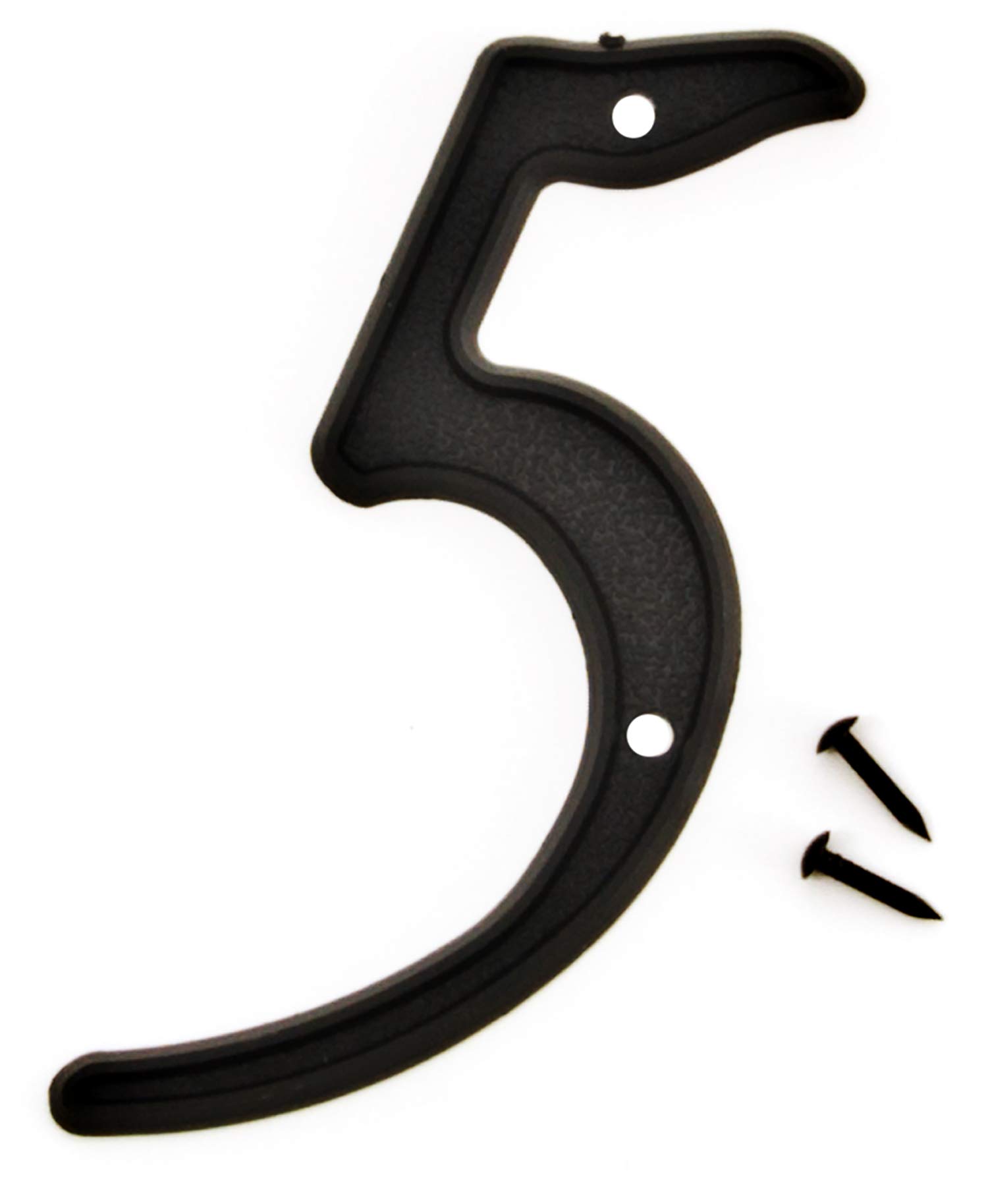 Hy-KoProducts PN-29/5 Plastic House Number 5 (Five), 4 Inch High, Black