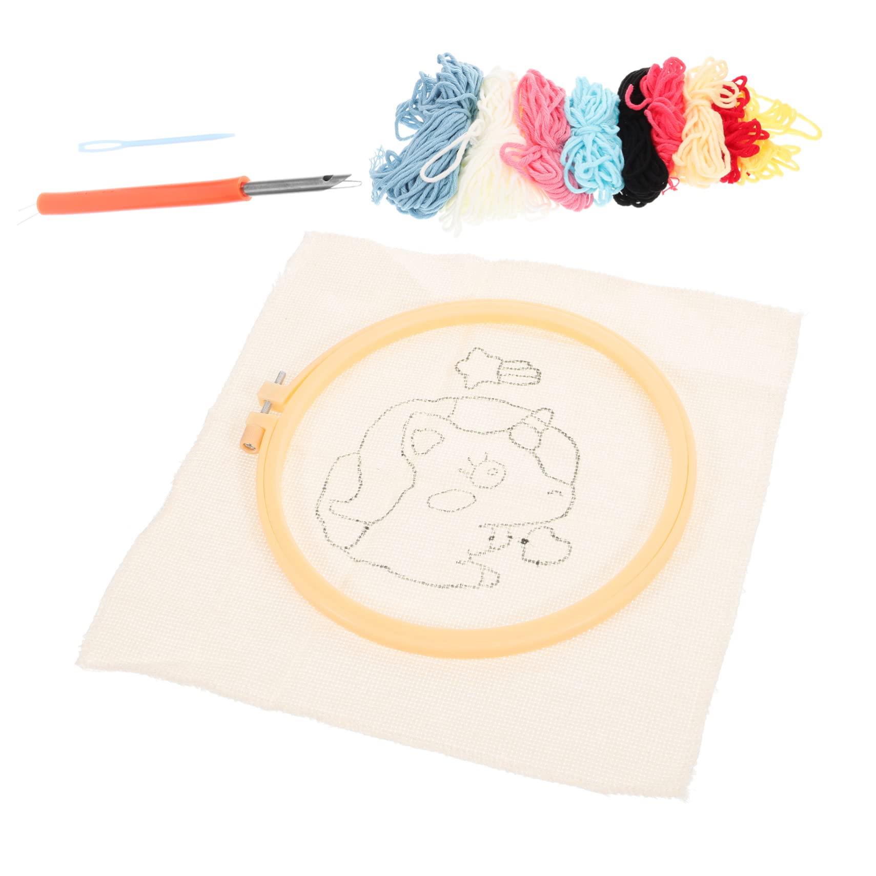 Lurrose 3juegos Kit De Bordado Para Principiantes Conjunto De y Accesorios Para Manualidades Diy y Creativos
