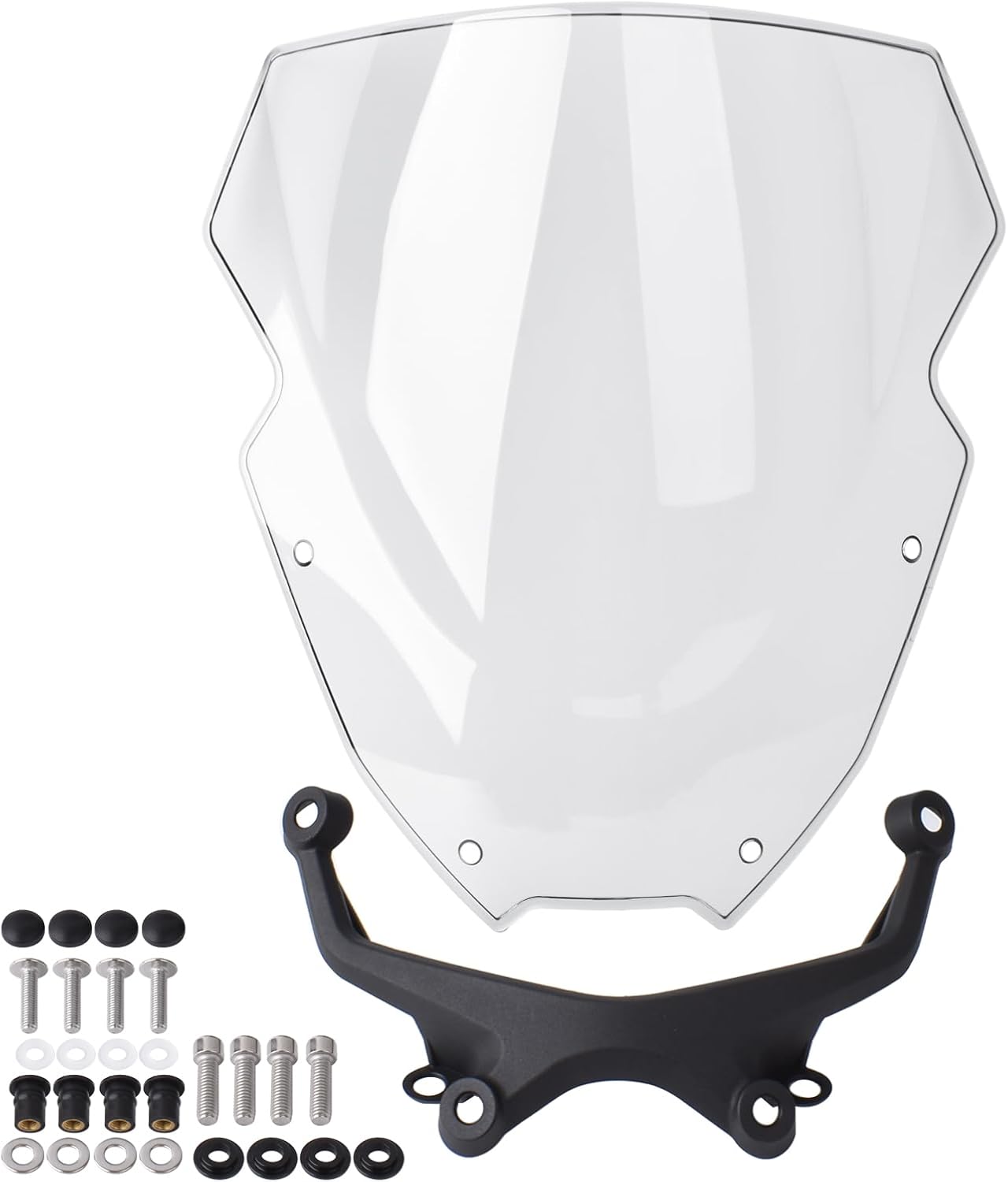MotorcycleWindshield Front Fairing MT09 Windscreen Wind Deflector Flyscreen Viser Visor Protector Compatible for YA&MA&HA MT-09 FZ-09 MT-09 SP Accessories 2021-2023 (Clear)