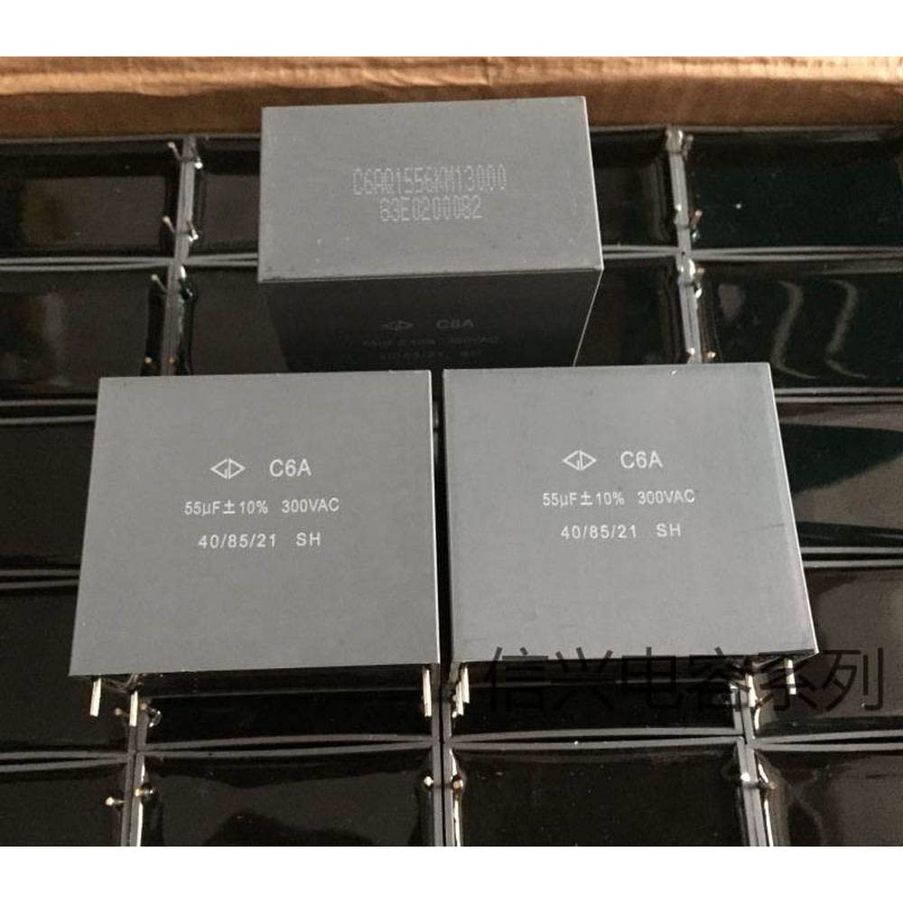 Accessoires électroniques C6A 300VAC 55UF génération 850V 50UF haute intensité platine Machine coupée le condensateur de division de fréquence Non polaire 1 pièces