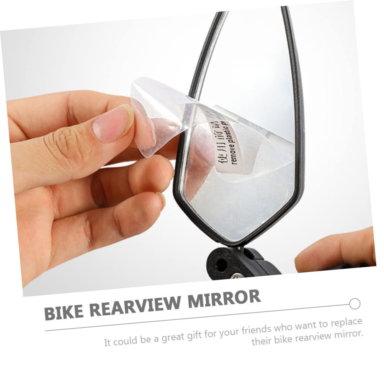 Espejo Retrovisor para Bicicleta Plegable 2 Piezas Negro