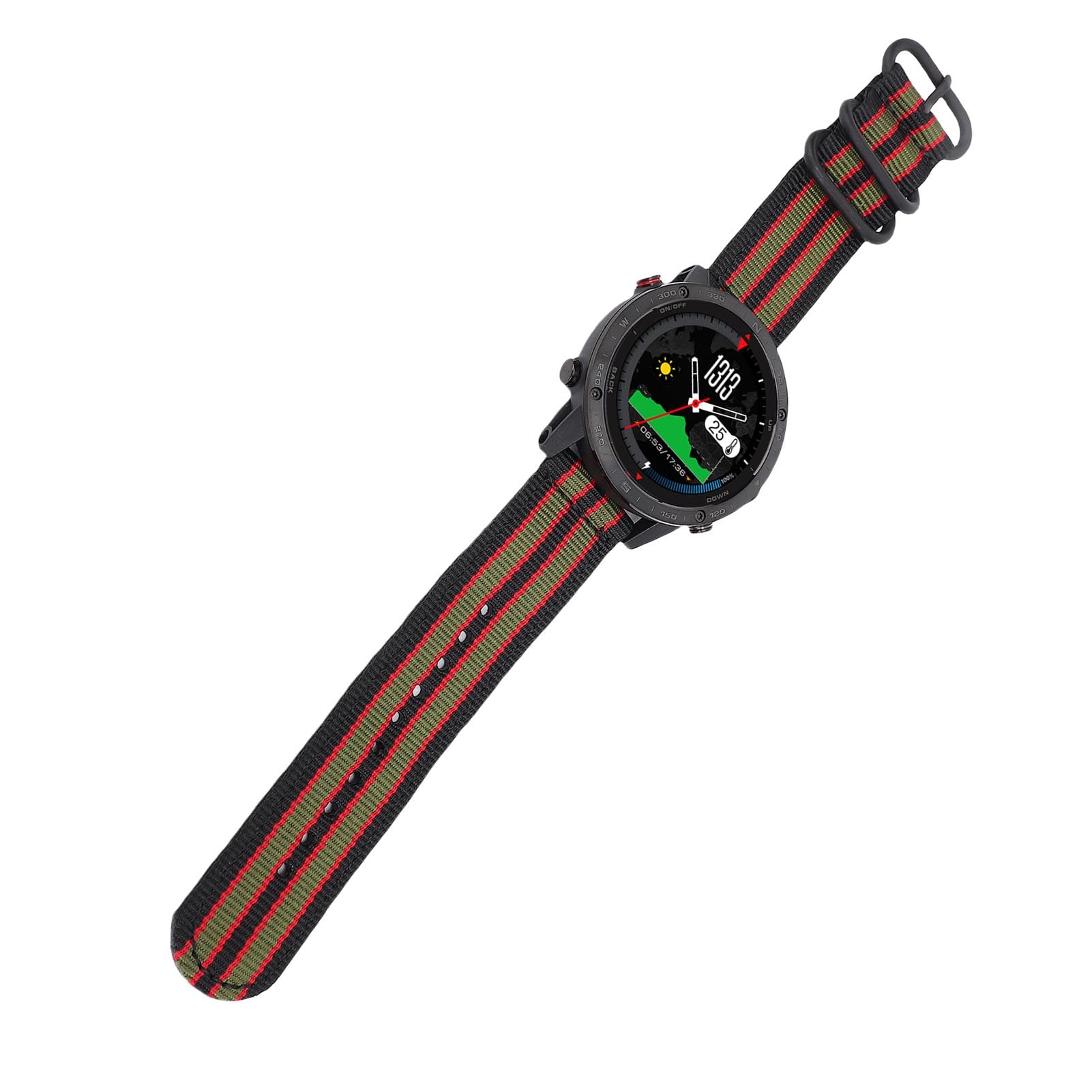 Brrnoo Orologio 1.3 Pollici, Ricaricabile 50 Metri con Sensore di