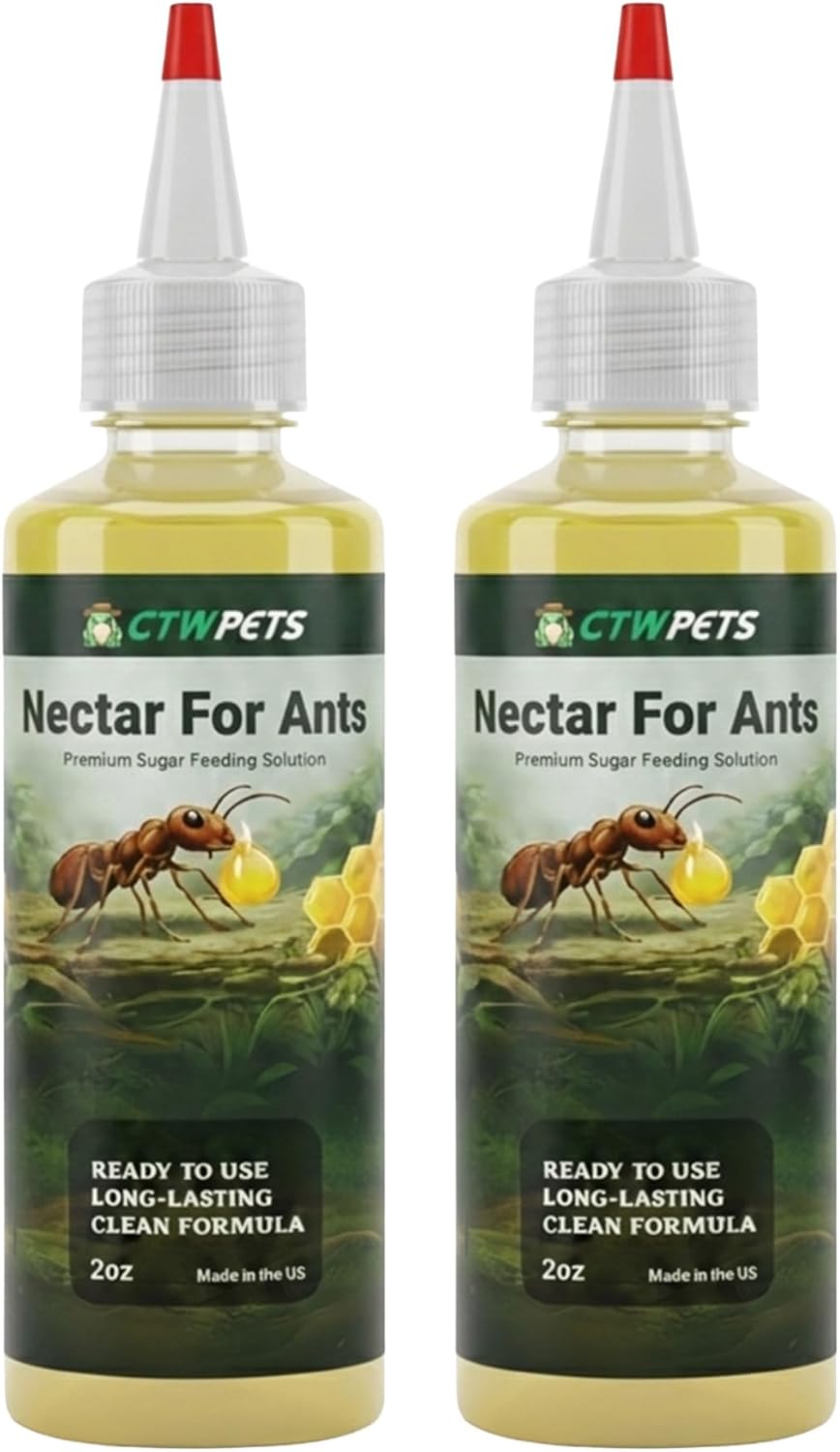 CTWPets Golden Nectar Ant Food – Premium Ready-to-Use Liquid Formula Formicarium Ant Liquid Food (4oz)