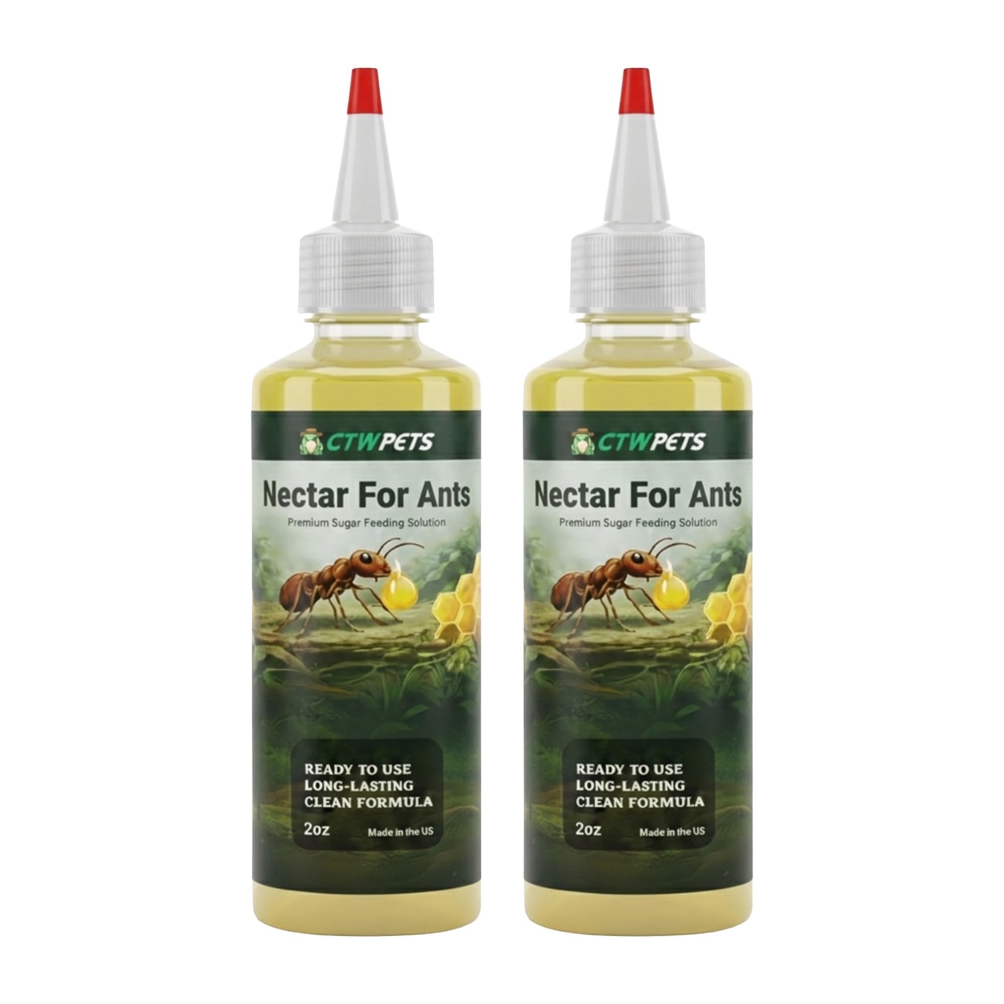 CTWPets Golden Nectar Ant Food – Premium Ready-to-Use Liquid Formula Ant Formicarium Liquid Food (4oz)