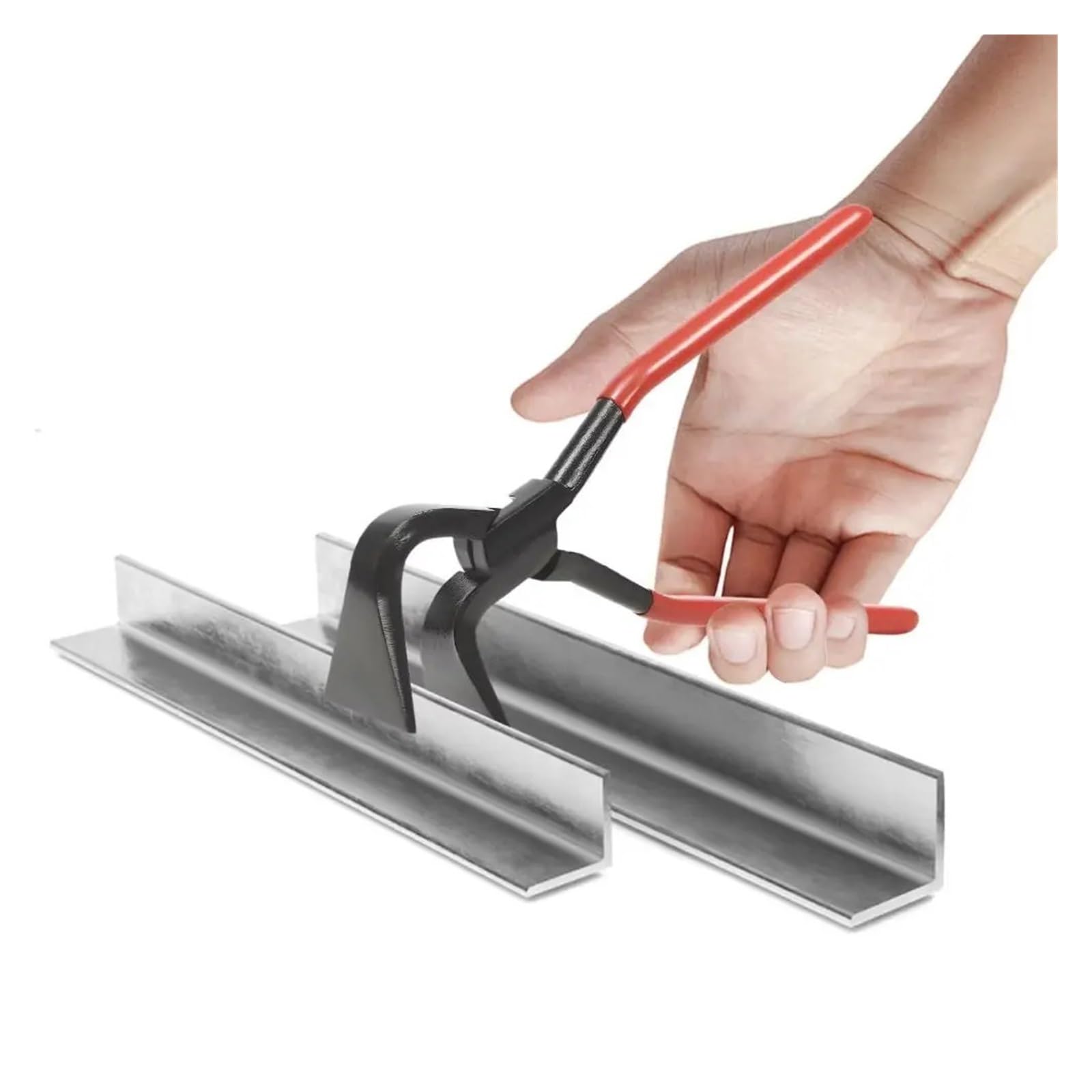 Alicates for doblar chapa de 90° | Mandíbula plana de múltiples ángulos de acero al carbono, herramienta de modelado de metal ergonómica antideslizante