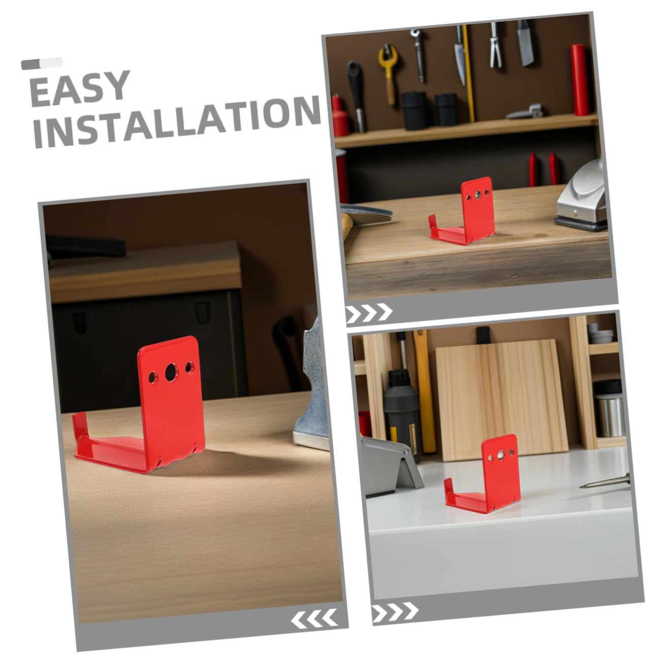 Cabilock 12 Juegos Soportes Pared Extintores 20 Lb, Ganchos Metal Rojo, Almacenamiento Cocina Hogar