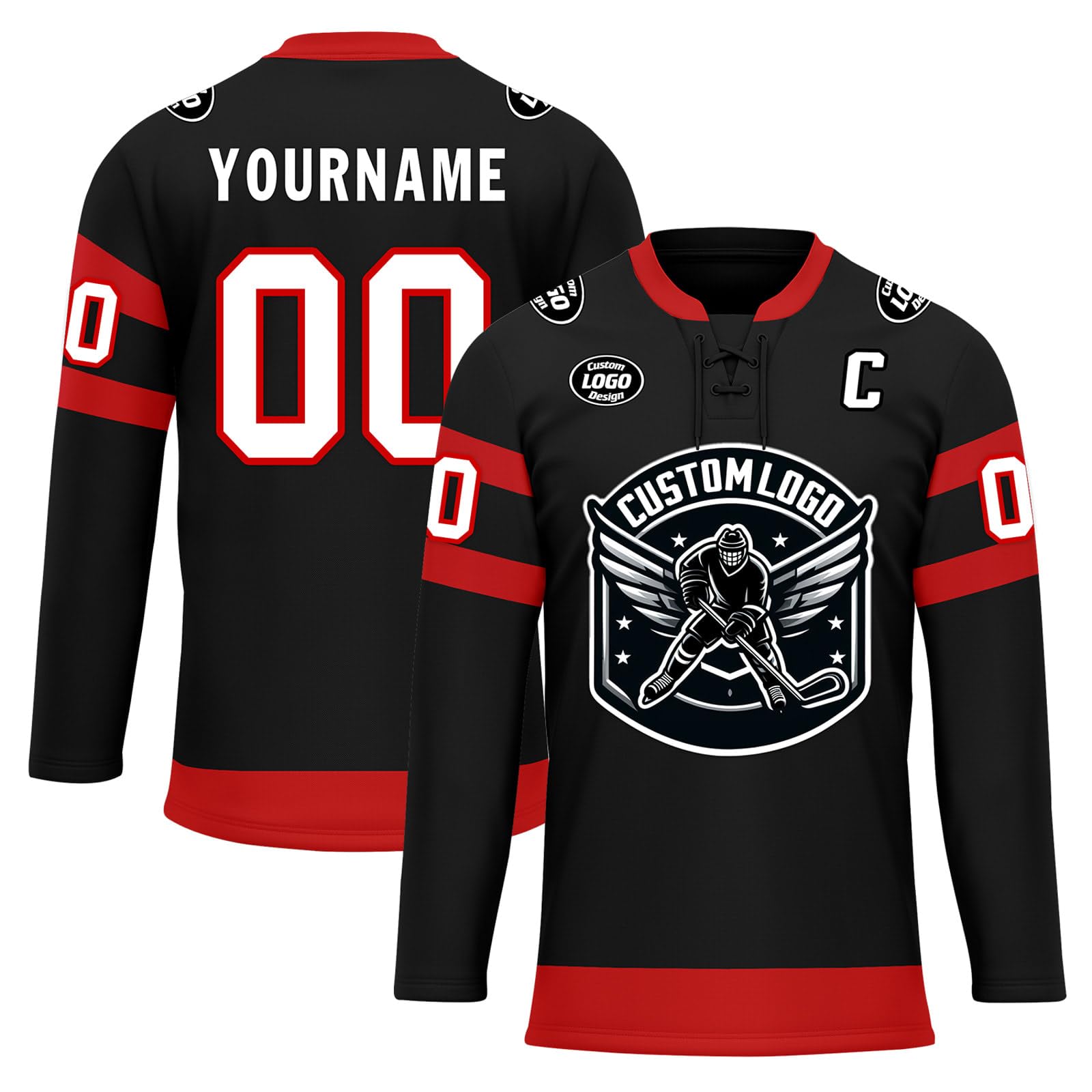 Custom Ice &amp; Field Hockey Jersey for Men Women Youth, Personalized Practice Training Team Uniform Sports Outfit