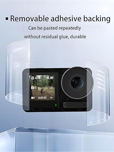 Miniatura 9 de Película protectora para cámara DJI Osmo Action 4Action 3, adhesivo de película protectora WUNIAK resistente a los arañazos y al desgaste,