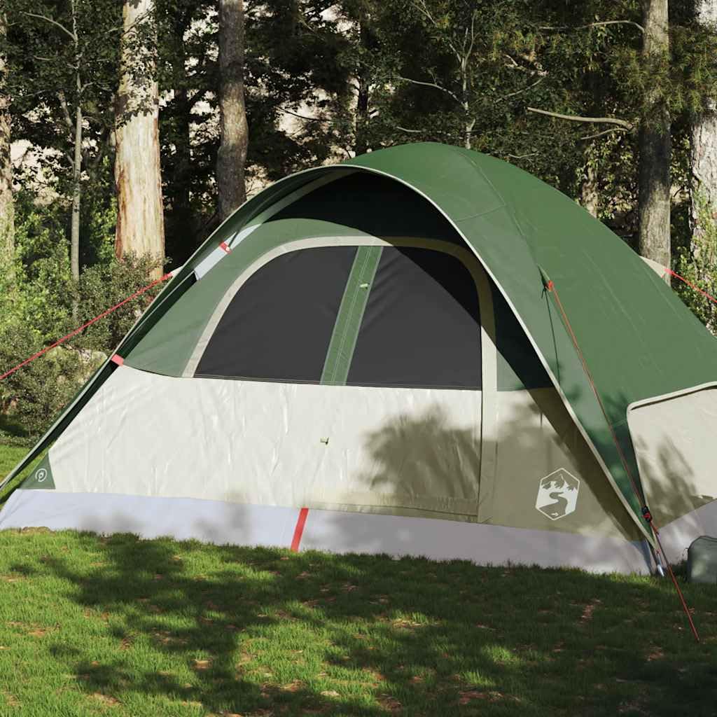 Genérico Tienda de campaña Familiar iglú 6 Personas Impermeable Verde,Deportes,Actividades al Aire Libre,Camping y Senderismo,Tiendas de campaña-94555