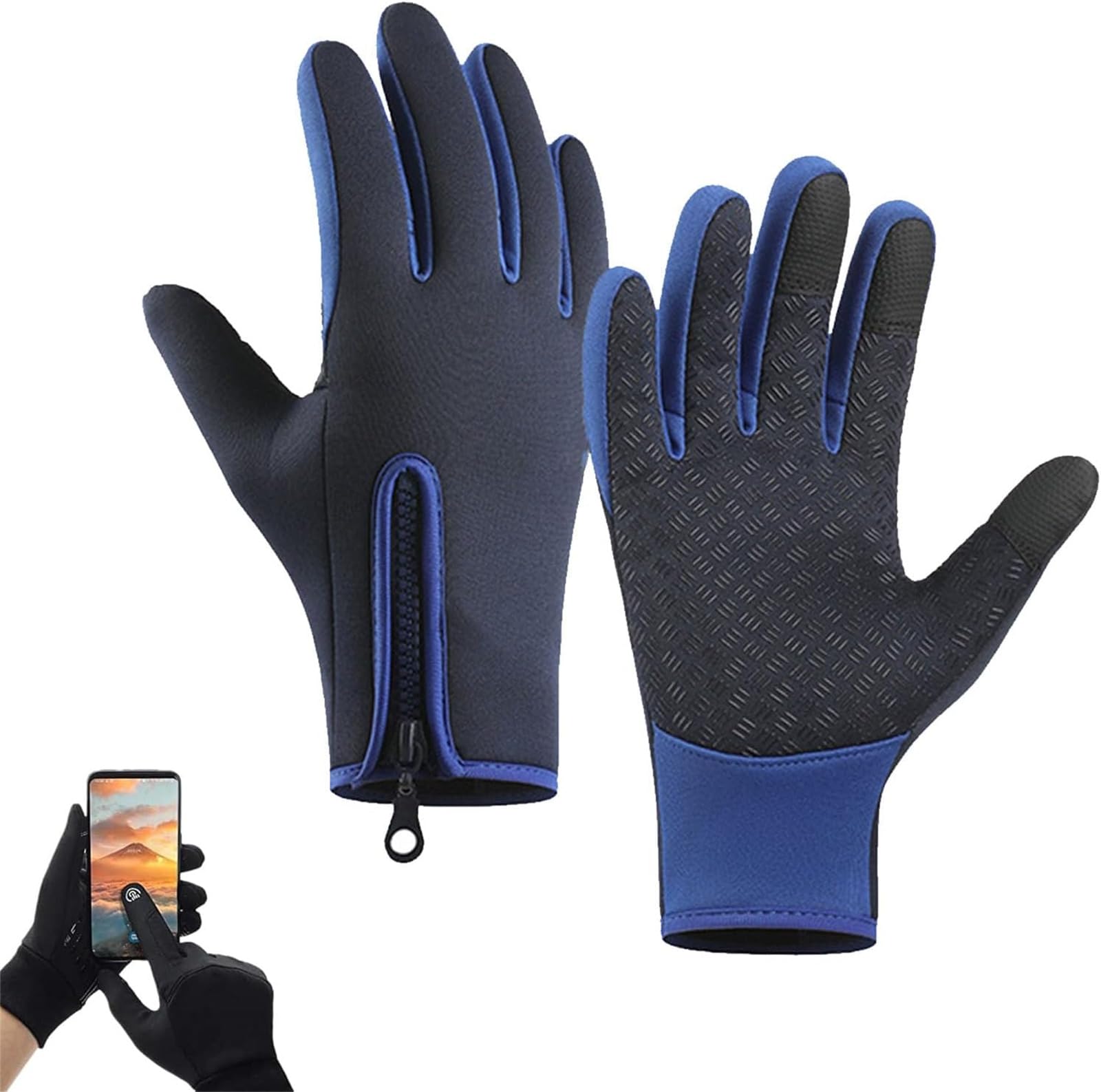 Nirvanapl Ultimate Waterproof &amp; Windproof Thermal Gloves, Touch Screen Winter Glove, Winter Cold-Weather Cycling