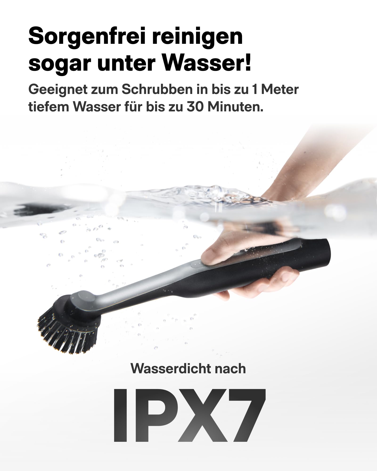 HOTO Wand™ Elektrische Reinigungsbürste, USB-C Kabellose Fugenbürste mit 12 Reinigungsköpfen, IPX7 Bad Putzbürste Elektrisch für Fugen, Ecken, Fußboden, Fliesen, Küche, 3D Druck Reinigung, Bad Gadgets