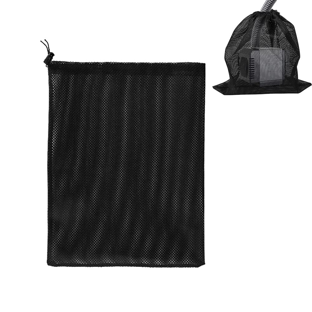 Bolsa de filtro de bomba de estanque 41x31 cm negro