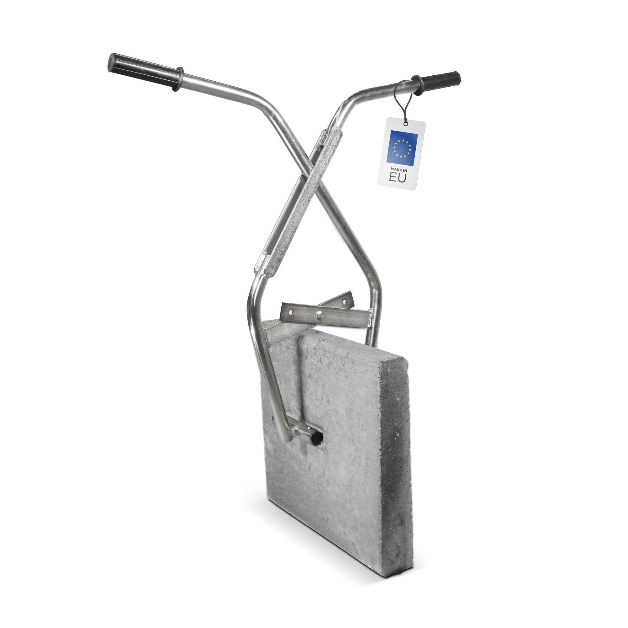 blizz-z Profi Bordsteinzange Tragkraft bis 80 kg, Spannweite: 350 mm | Bordsteinträger, Versetzzange zum Transport von Steinen, Stämmen und Rohren | Made in EU (Bordsteinzange)