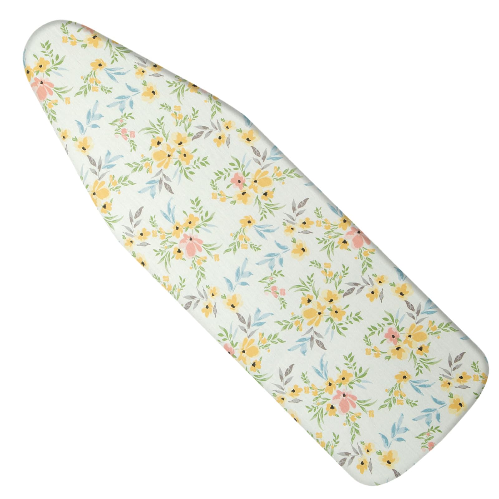 Rhinenet Ironing Board Cover with Extra Thick Padding Drawstring Tightening with Thick 6 mm Felt Padding Easy Fit Scorch Resistant Printed Size Up to 55x19 inch (Winter Jasmine)