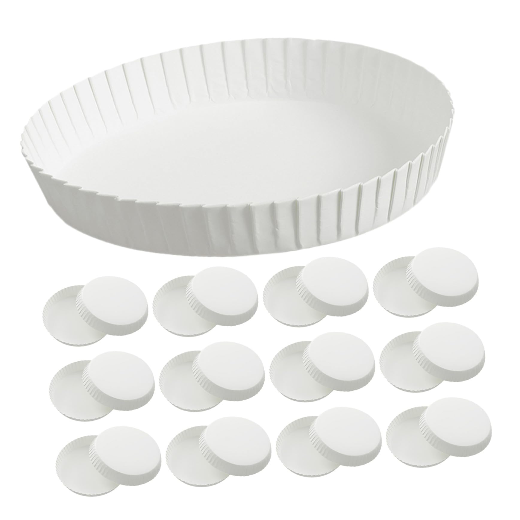 Couvercles à boire en papier jetables pour gobelets carton : lot de 200 pièces empilables