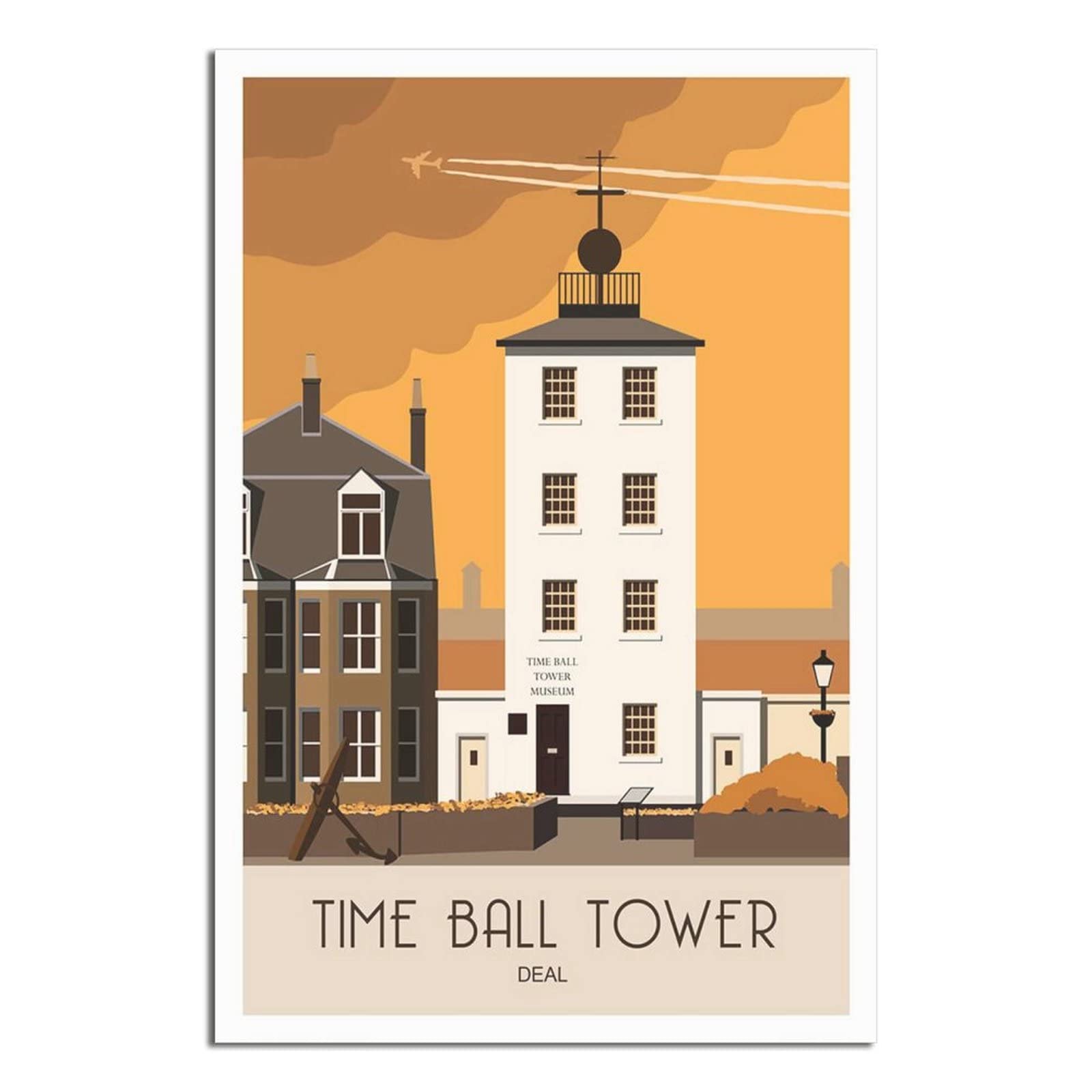 2000 Piece Jigsaws，Time Ball Tower Sunset Deal Jigsaw Puzzle 2000 Pieces for Adults Kids Teens Large Families Puzzle Game 100x70cm
