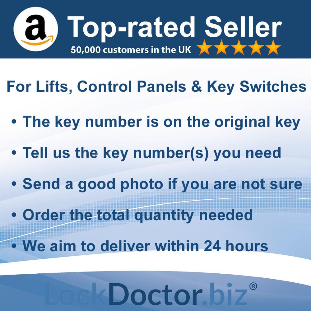 Replacement LockDoctor.biz KABA Micro Key EB0001 | For Otis And Kone Lift Panels, Microswitches, Padlocks, Escalators & Access Control Systems