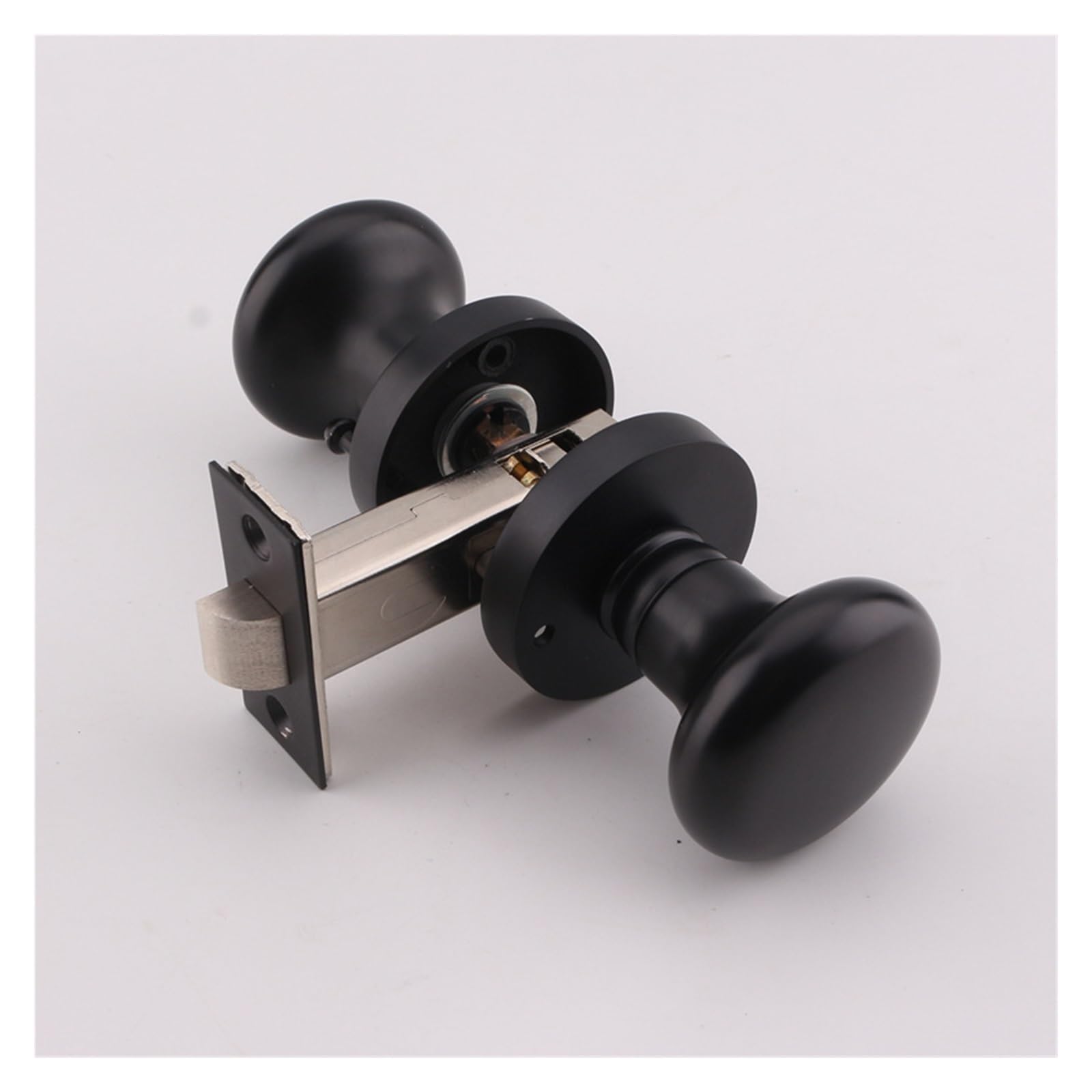NYRXRYTCA American Golden Door Lock Ball Lock Simple Indoor Bathroom Lock European Solid Wood Door Bathroom Silent Room Door Lock(H)