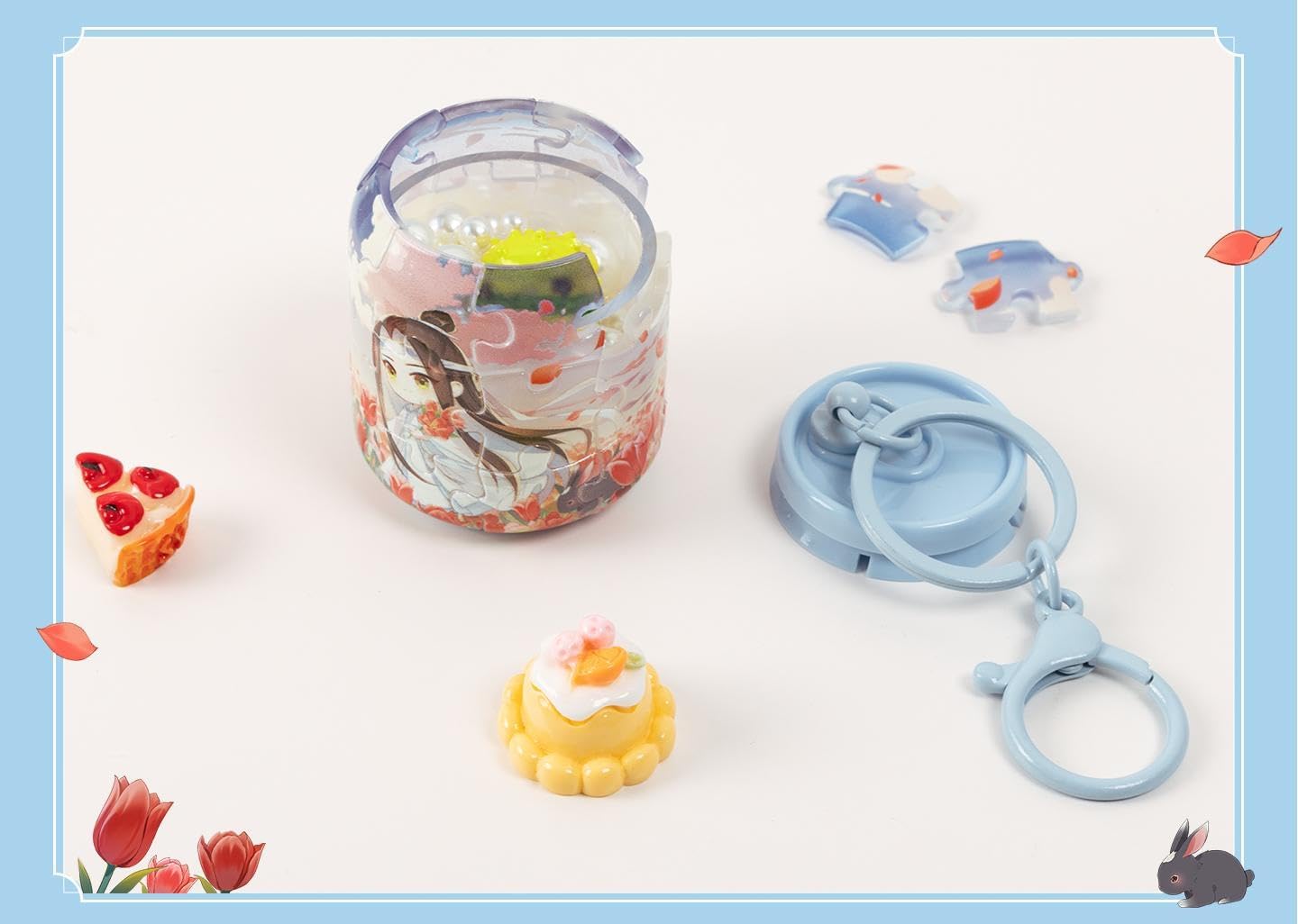 Mo Dao Zu Shi 24-Piece 3D Puzzle，Acrylic Keychain, Backpack Pendant (Wei Wuxian)