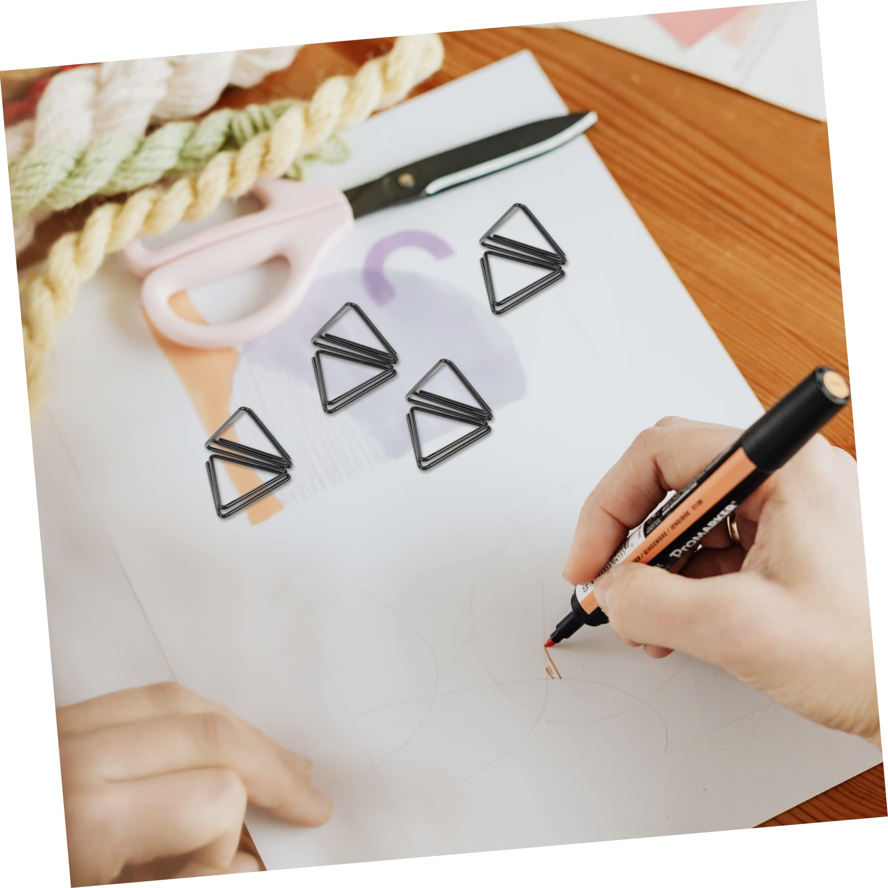 TEHAUX 80pièces Porte-cartes Triangulaires Pour Tables Clips à Photos Et Mémo Pour Décoration De Mariage Et Événements