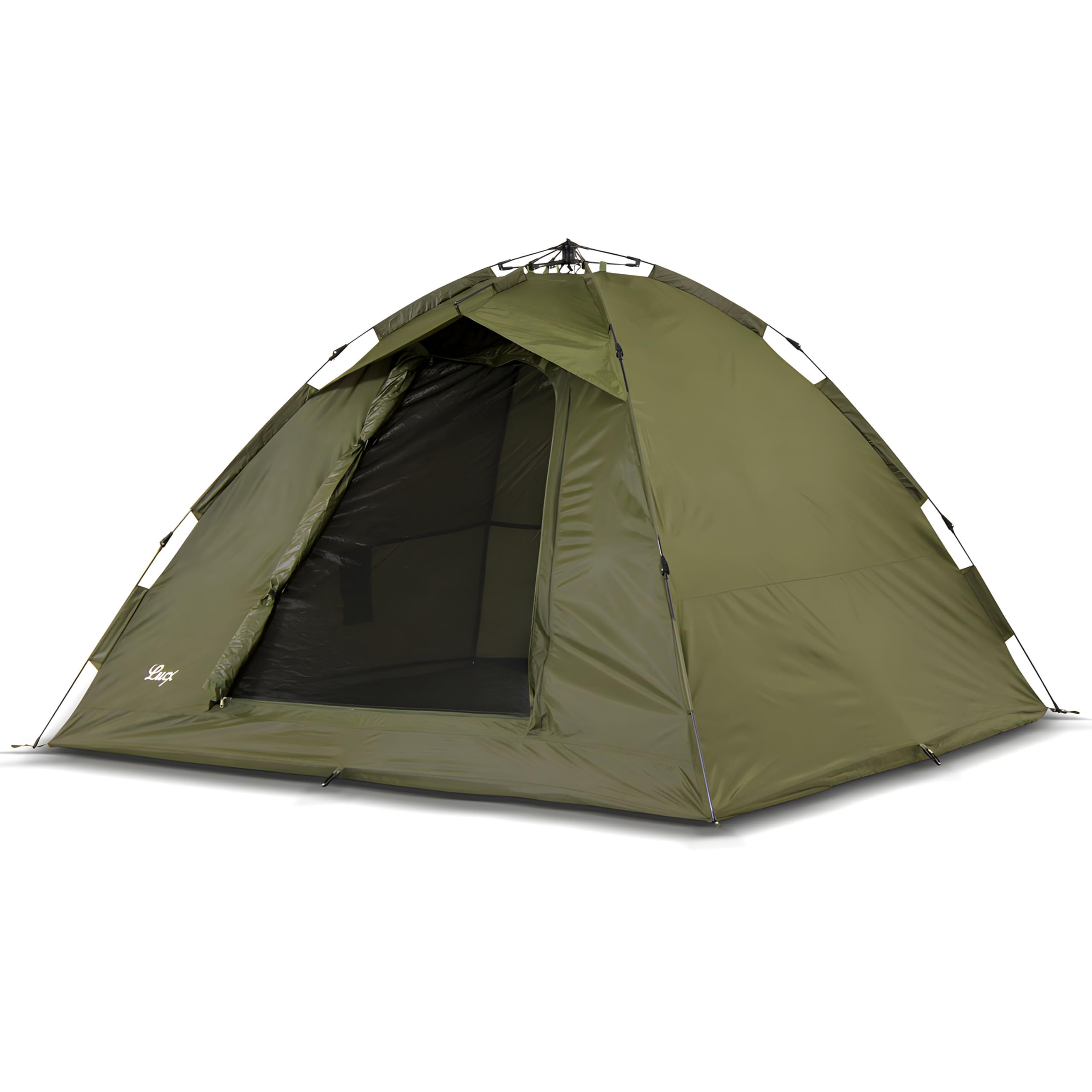 Lucx Ruck Zuck Zelt/Angelzelt/1-2 Man Bivvy/1-2 Mann Karpfenzelt/Campingzelt/Sekundenzelt/Schnellaufbauzelt, Tienda de campaña para 1-2 Personas, Verde Oliva, 950x190x190