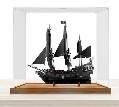 Acrylic Display Box for Lego 10365 Corsair Black Pearl Model, Transparent Dust-Proof Storage Case, Compatible with Lego 10365 Model Display Case Only 2mm