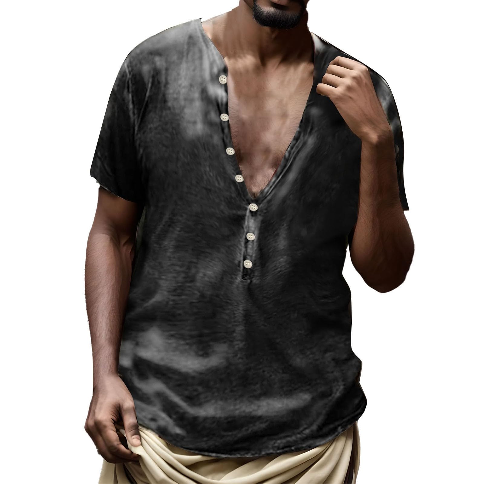 Chemise Homme, T Fasten Décontracté 3D Top Printing Sleeve Digital Mode Short Été Men T Shirts, Parfait pour Les Cadeaux