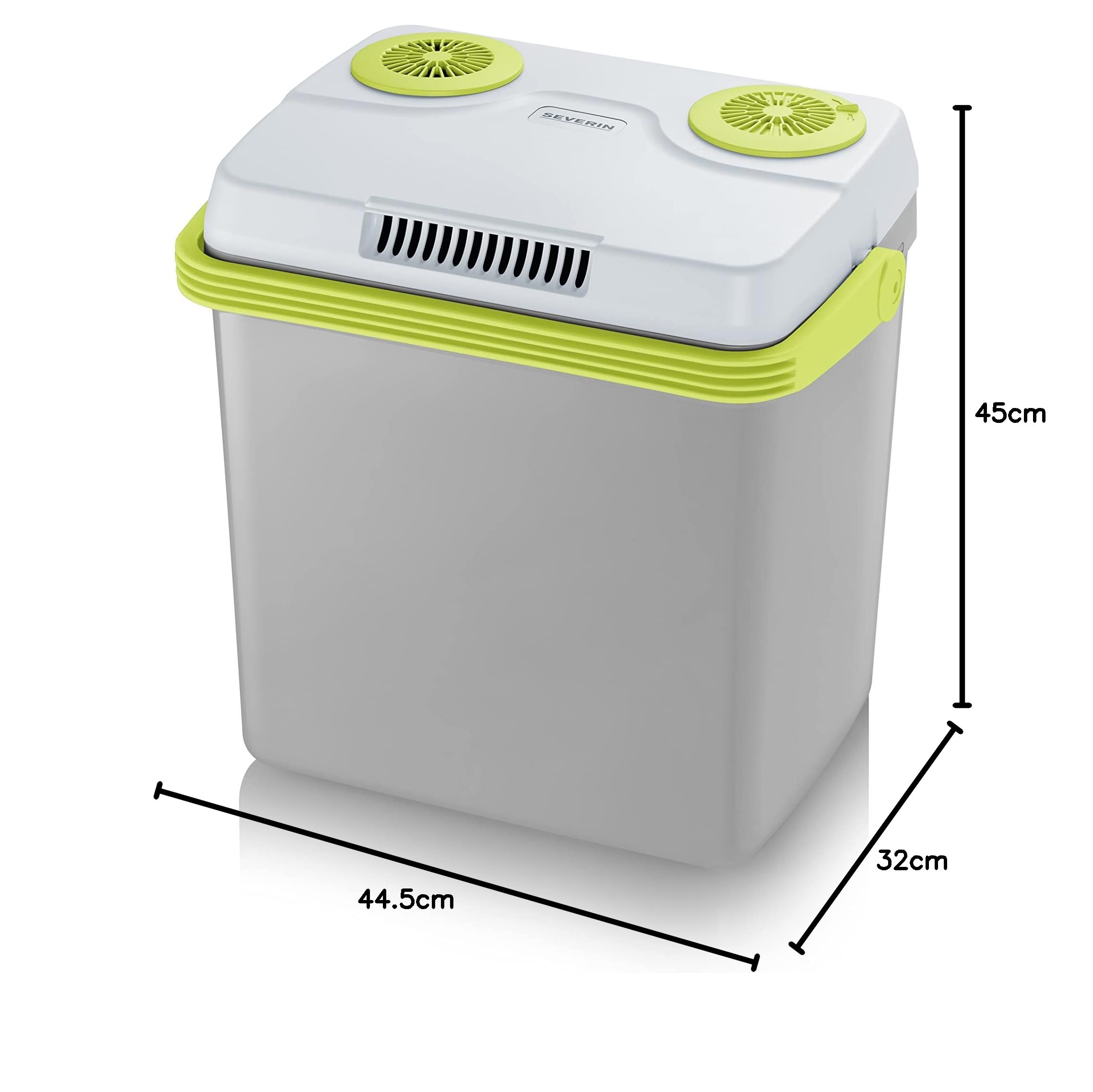 SEVERIN Elektrische Kühlbox 25 L Kühl- und Warmhaltefunktion TKB 2925 grau/grün