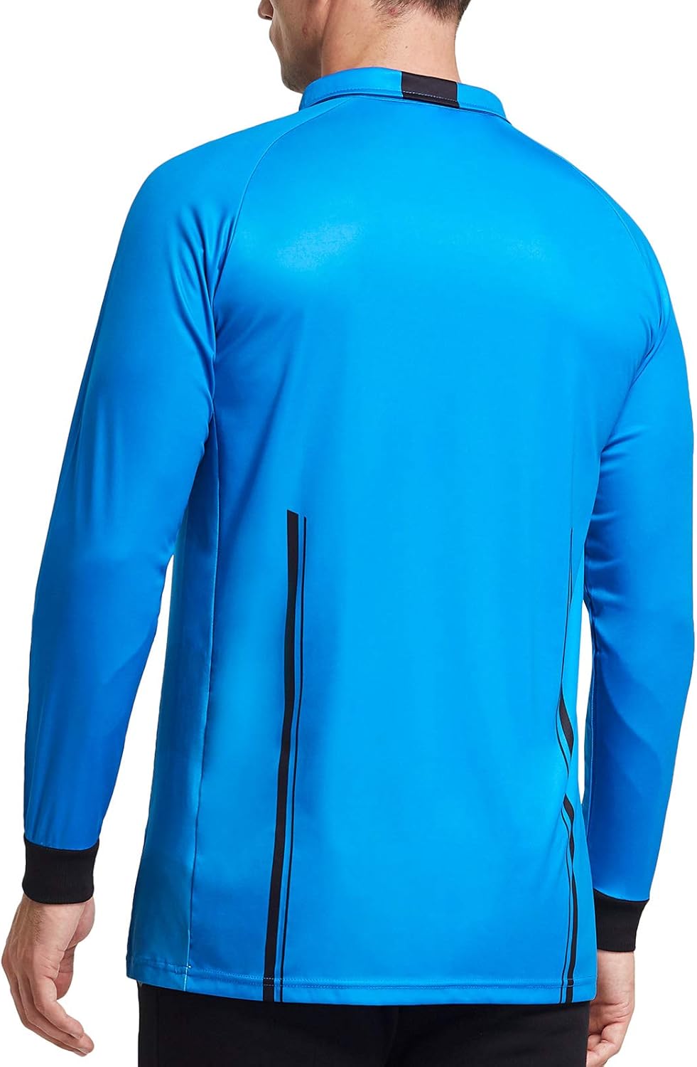 FitsT4 Sports Men's Pro Soccer Referee Jersey Long Sleeve Ref Shirt - Image 3