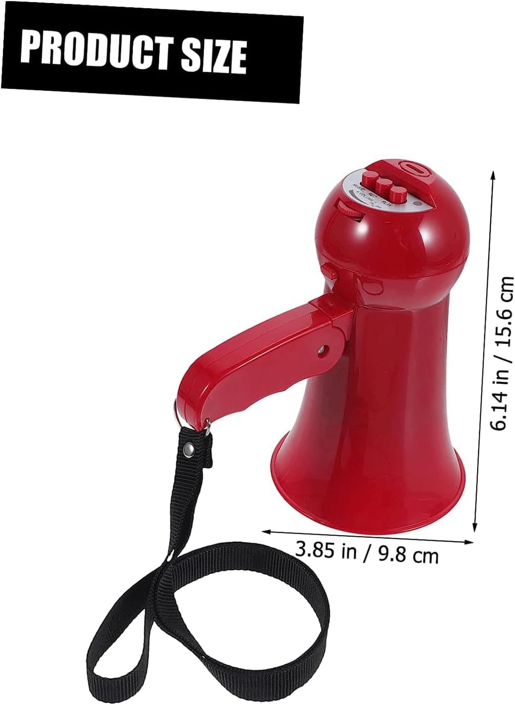 Megáfono Deportes Y Aire Libre Megáfonos Ajustables Control De Volumen Altavoz Megáfono Pequeño Plástico Portátil Mano