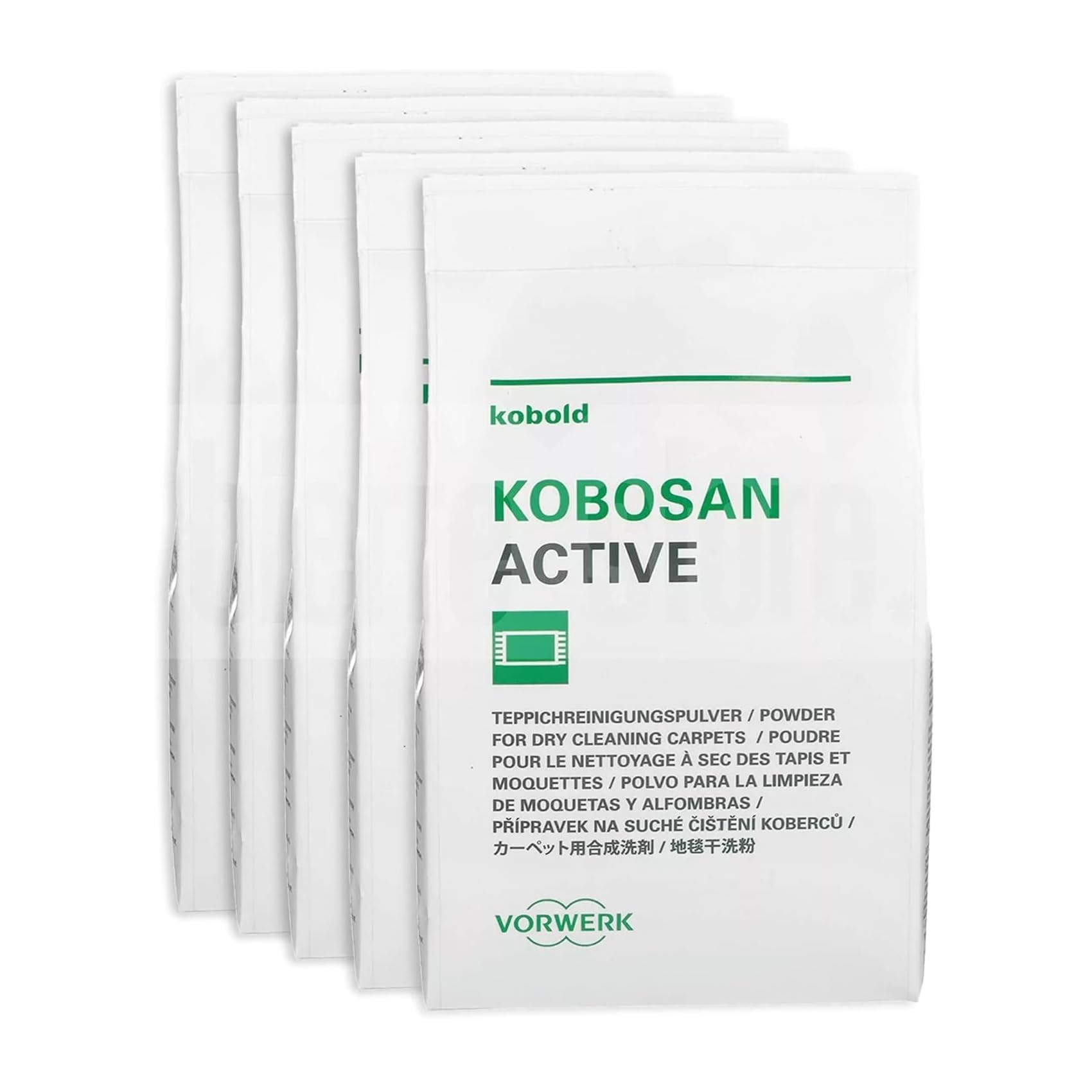 CONFEZIONE 5 BUSTE DA 500g KOBOSAN ACTIVE FOLLETTO VORWERK KOBOLD 51391 ORIGINALE