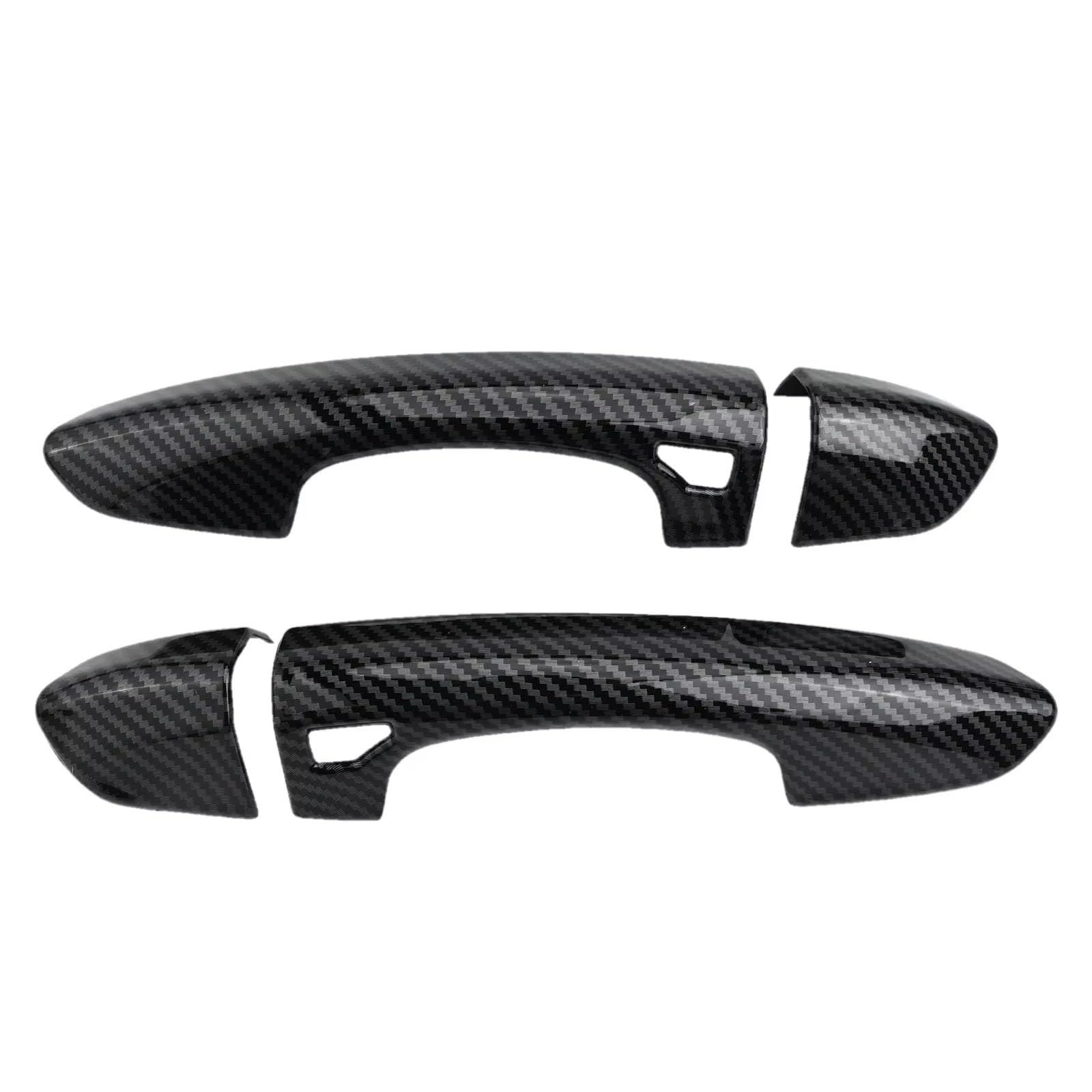 FVOIRSS Outer Door Handle Compatible with for Mustang for Models 2015 2016 2017 2018-2022 Car Exterior Side Door Handle Cover Decoration Replacement