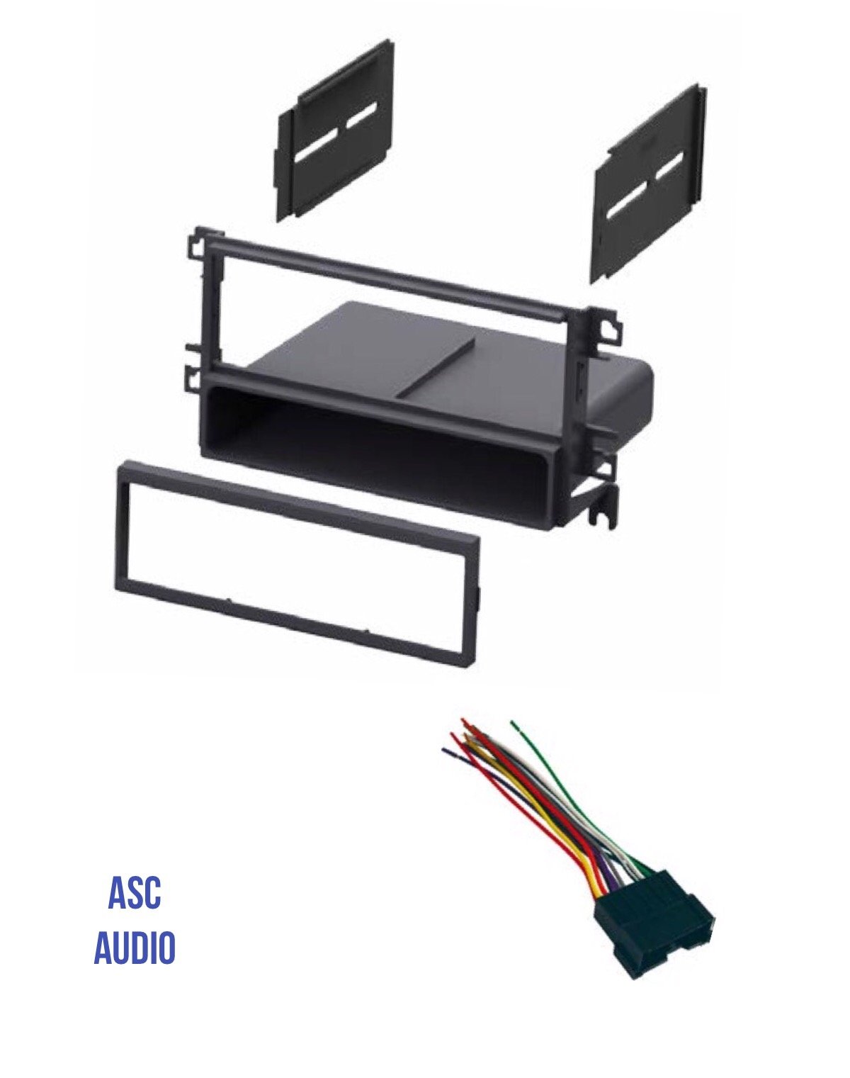 ASC Car Stereo Radio Dash Kit and Wire Harness for Installing a Single Din Radio for Some Hyundai Vehicles - Compatible Vehicles Listed Below