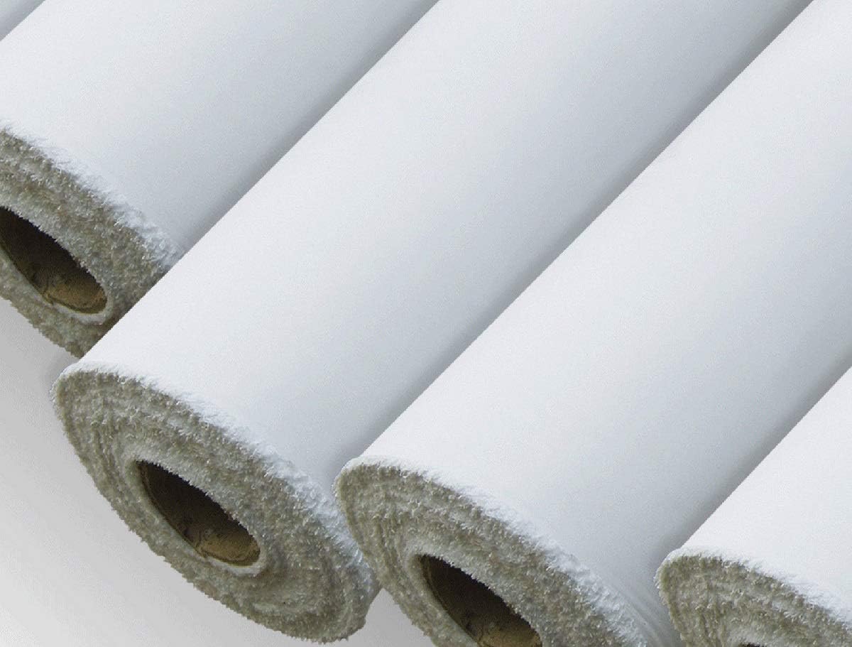 NightComfort Solid Plain Color 94 inches/ 238cm Wide Sheeting Polycotton Fabric (White, 50 Meter)