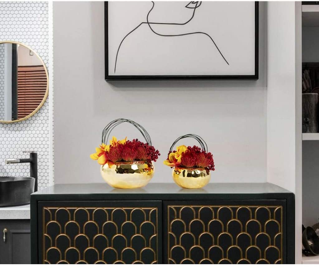 IRYZE Fausses Fleurs Décorations Florales Artificielles De Fleurs Artificielles, Fleurs De Table De Bouquets De Fleurs Rouges dans Le Salon Et Le Bureau Fausses Fleurs Décorations (Size : 18x20cm)