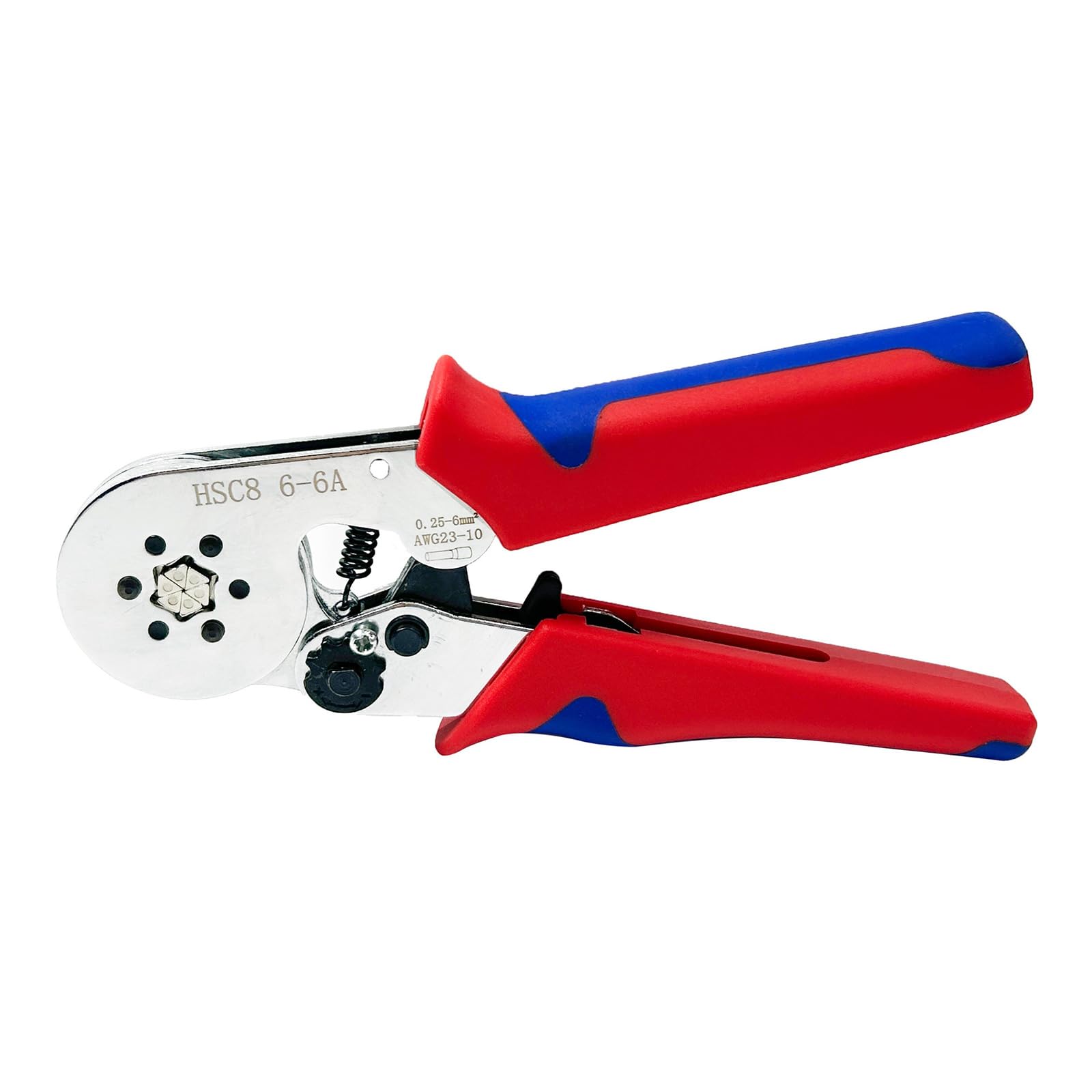 Piceioep Multicolor Industrial Hexagonal Crimping Pliers With Auto Tuning Mechanism Perfect For Electrical Wiring And Data Cable Projects Hand Crimper For Cabling