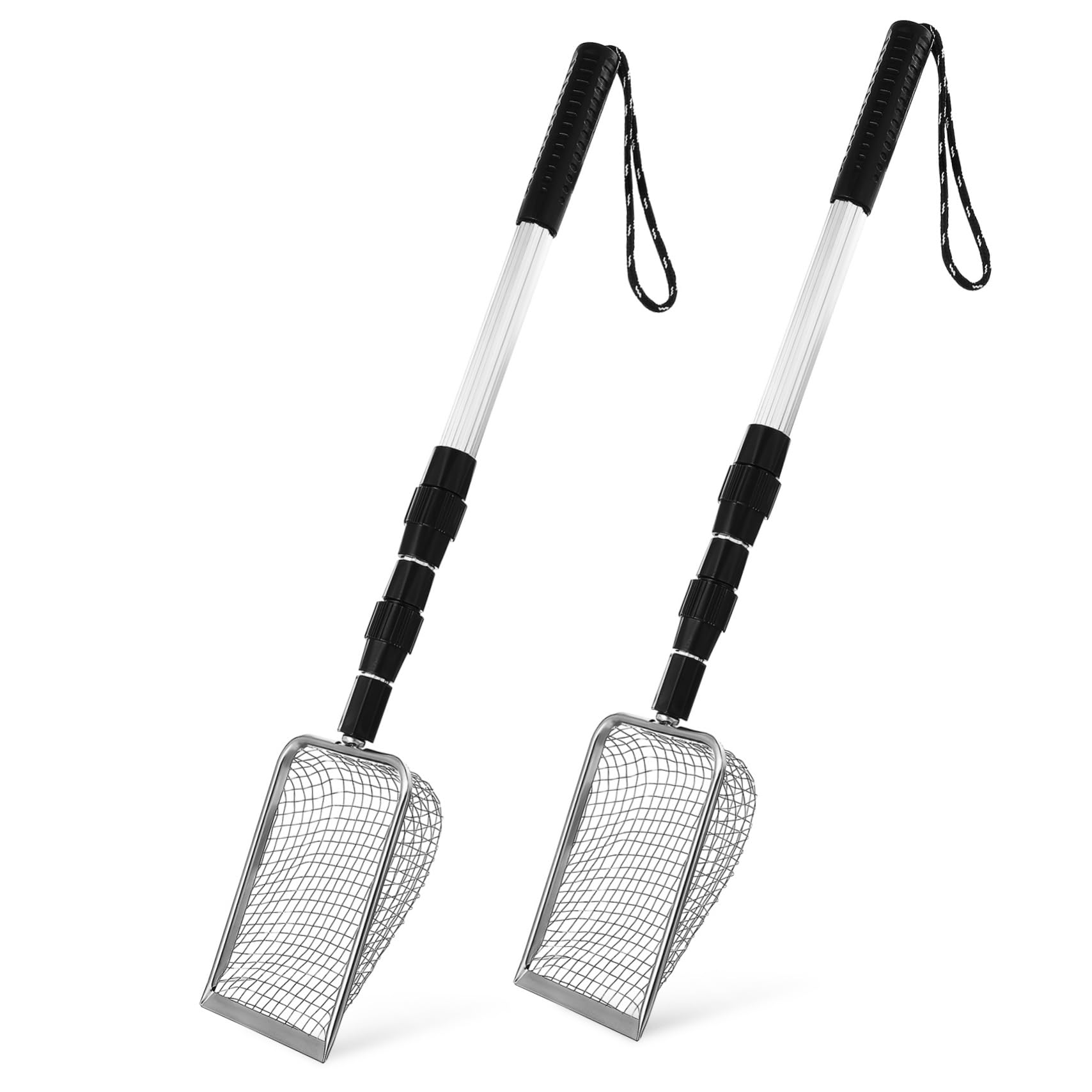 Toyvian 2pièces Pelle à Litière pour Chat Tamis Ajustable Poignée Ergonomique Outil De Nettoyage pour Bac à Litière