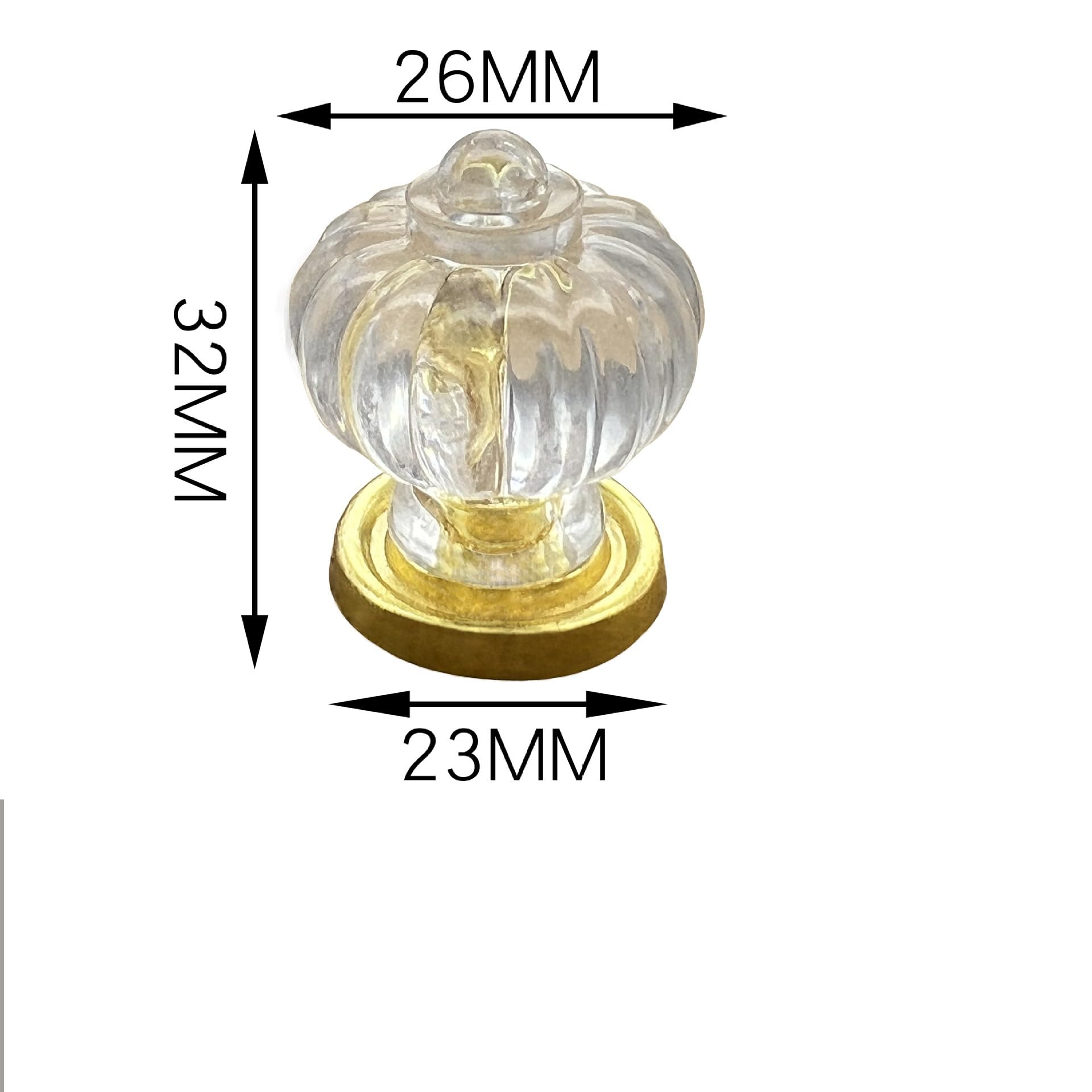 Pomelli Per Cassetti 2 10 Pezzi 1.25 * 1.02 Pollici Lanterna Trasparente In Cristallo Decorativo Scatola Decorativa Da Comodino Con Manico In Acrilico Oro 10 Pezzi