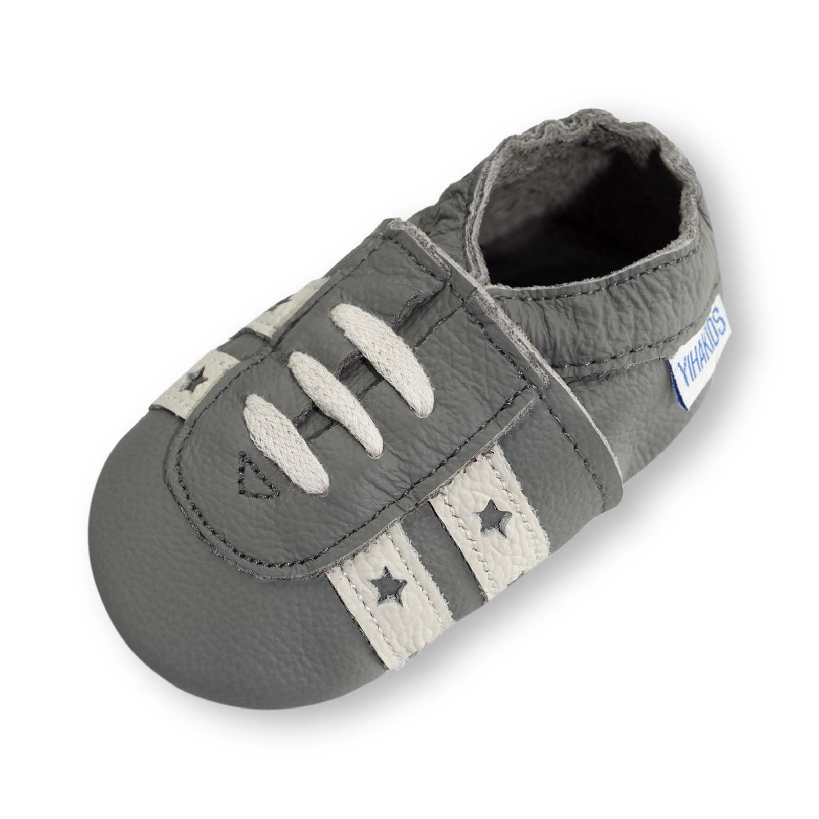 YIHAKIDS Baby Leather Shoes First Walking Moccasins Infants Toddler Soft Sole Boys Girls Crawling Slippers Cute