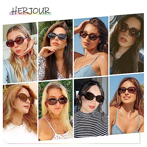 Image of Allarallvr Retro Oval Polarized Sunglasses for Women and Men Vintage Designer Style Gafas De Sol Para Mujer AR82023 Black