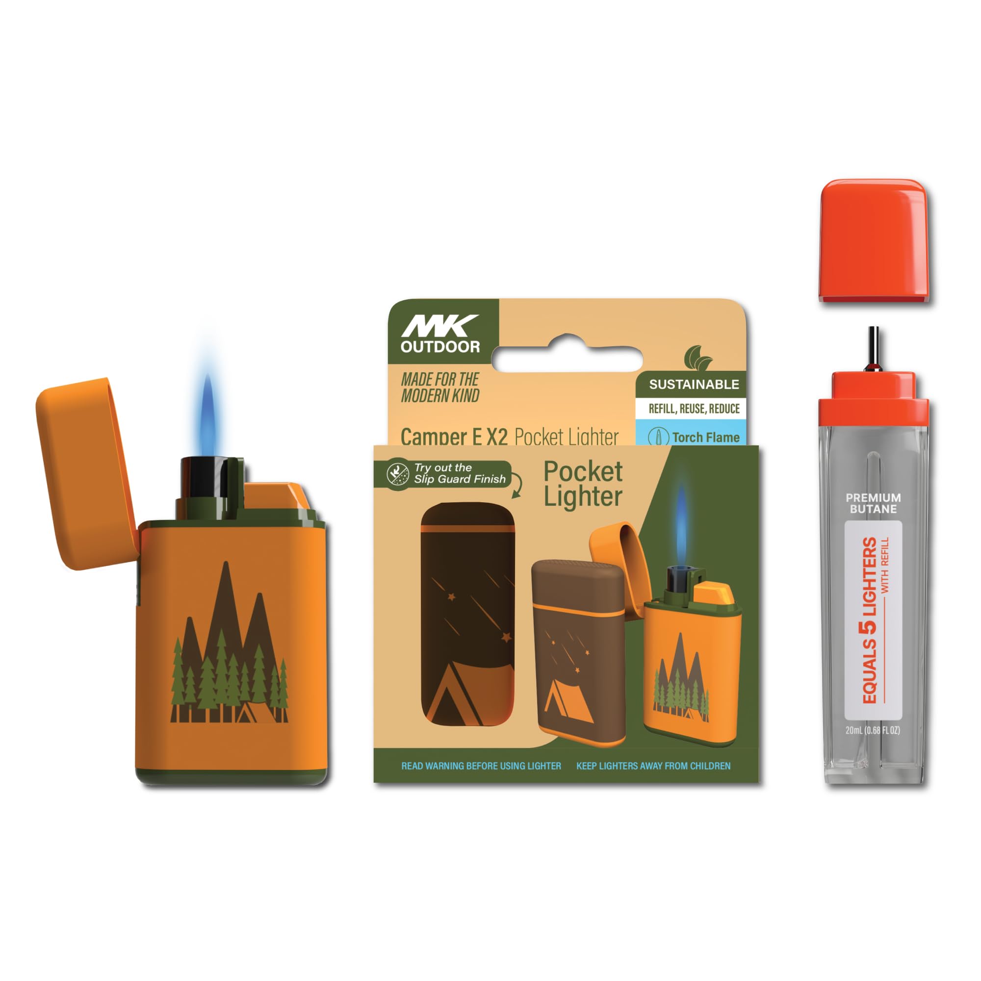 Amazon.com: MK Lighter Outdoor Series 2PC Lighters with 1PC
