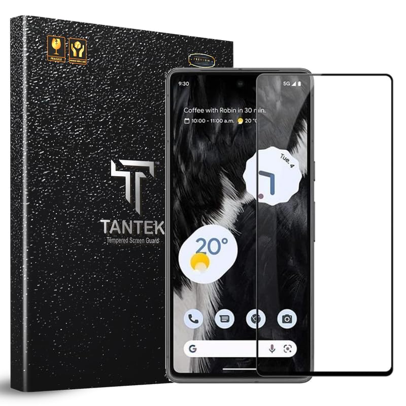 Image of TitanGuard Tempered Glass Screen Protector Guard for Google Pixel 7-9H Hardness, Military Grade, Anti-Static, Easy Installation Kit - 1 PACK
